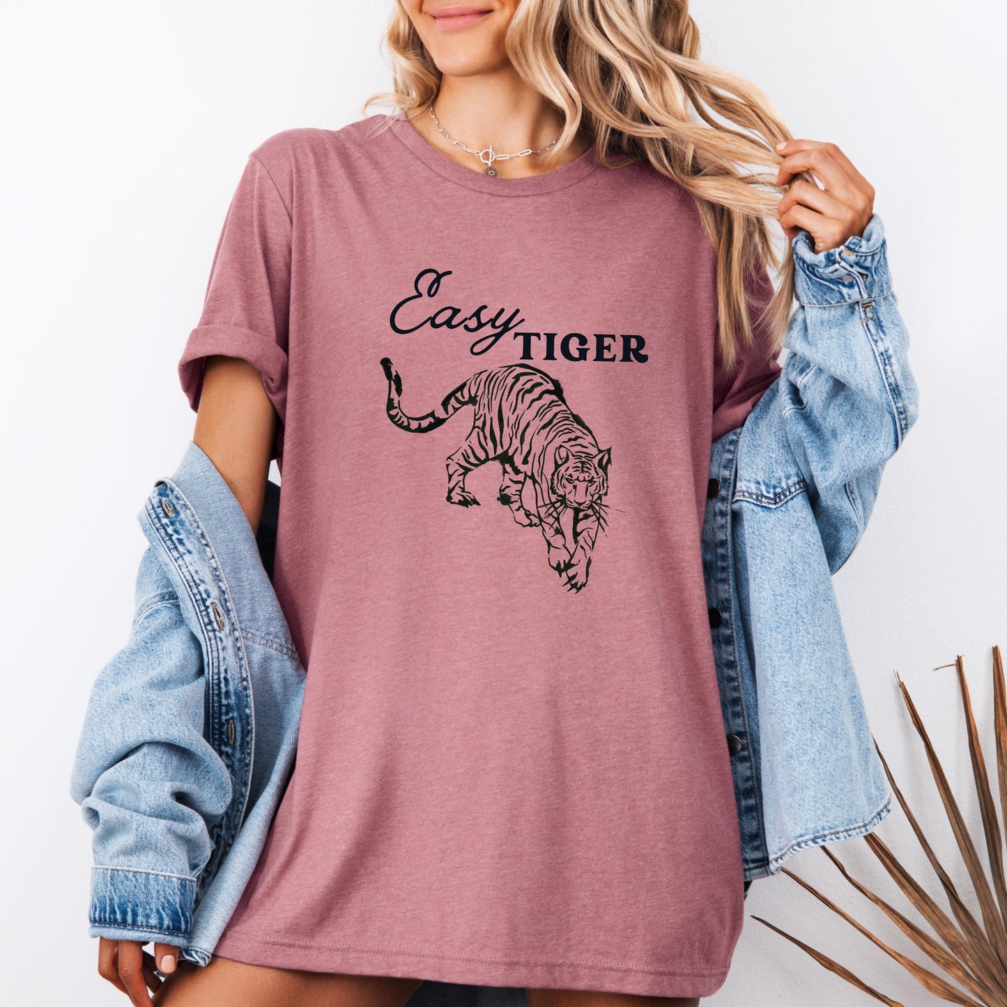 Easy Tiger Retro Shirt โ 90s Rocker Graphic Tee, Vintage Trendy Aesthetic, Bella Canvas Unisex T-Shirt