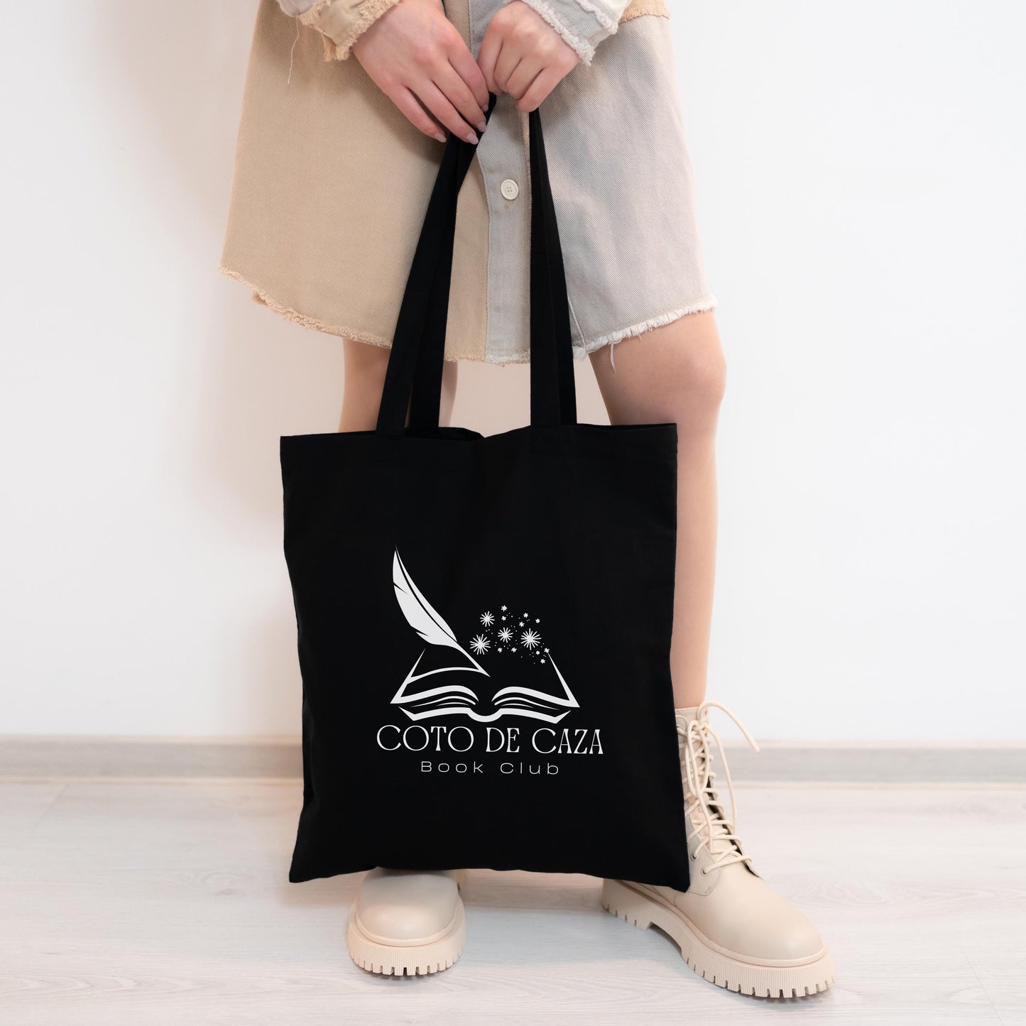 Personalized Book Club Tote | Custom Reading Bag | Book Lover Gift | Library Tote β Two Colors