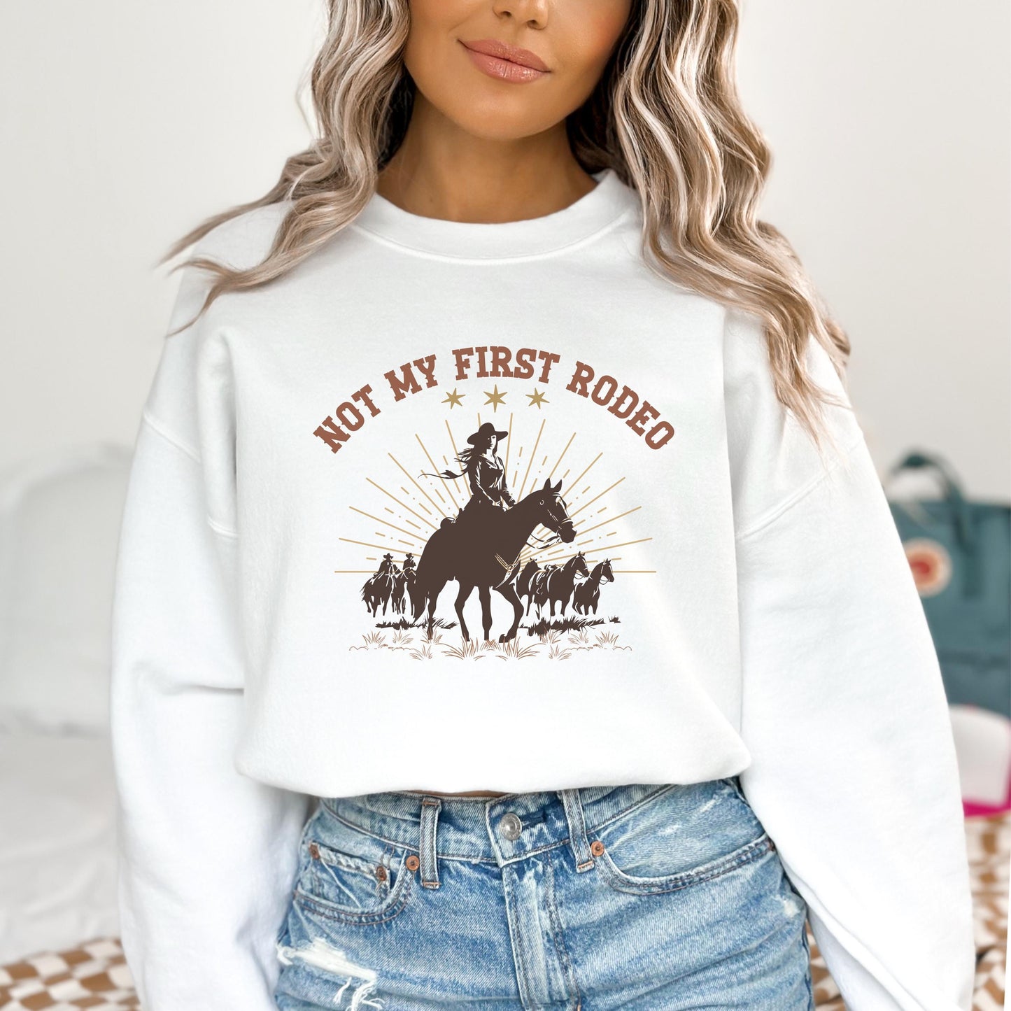 Country Western Sweatshirt, Rodeo Cowgirl Sweatshirt, Horse Girl Sweatshirt, Ranch Sweatshirt