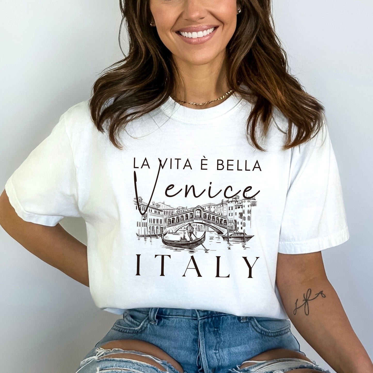 Venice Italy T-Shirt - Oversized Travel Tee - Comfort Colors Graphic Shirt - European Vacation Gift