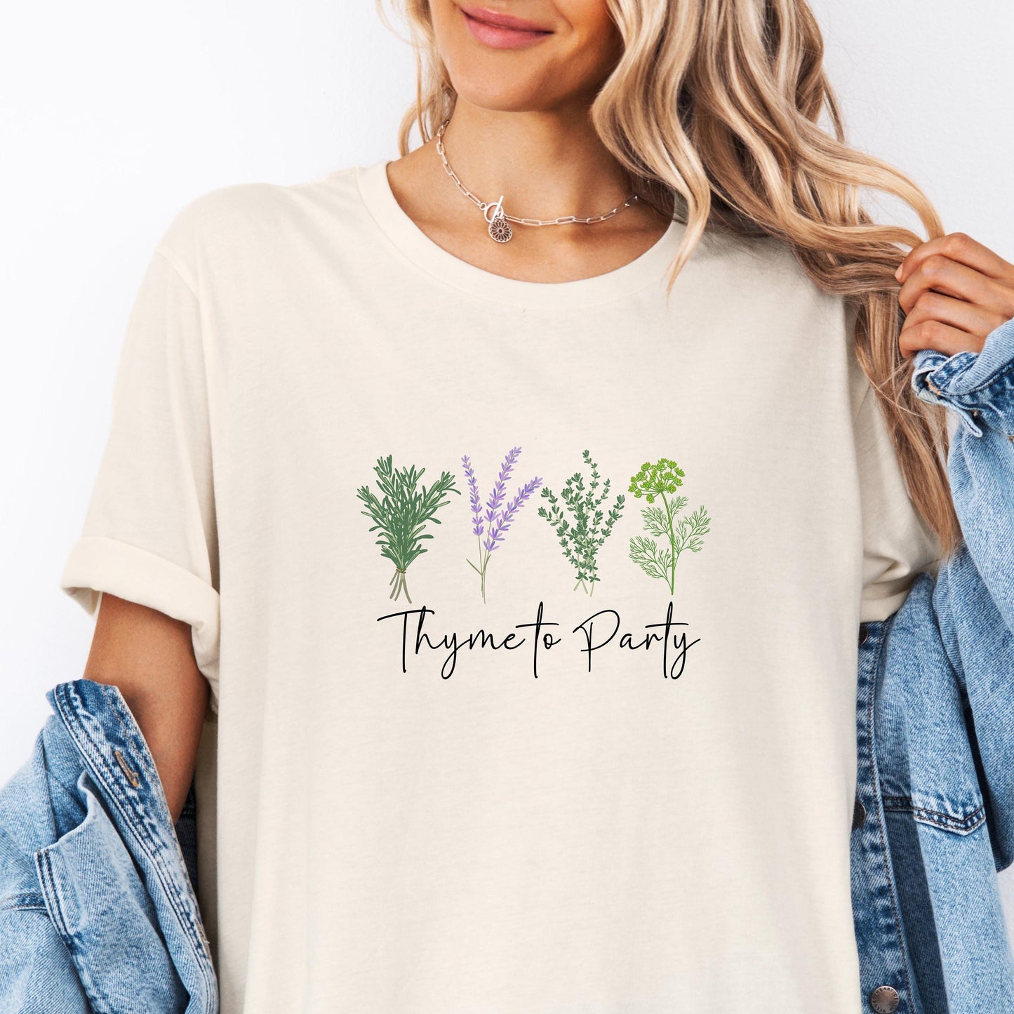 Thyme to Party Shirt - Funny Herb Lover Tee - Gardening Gift for Her - Plant Grower T-Shirt - Herb Grower Shirt