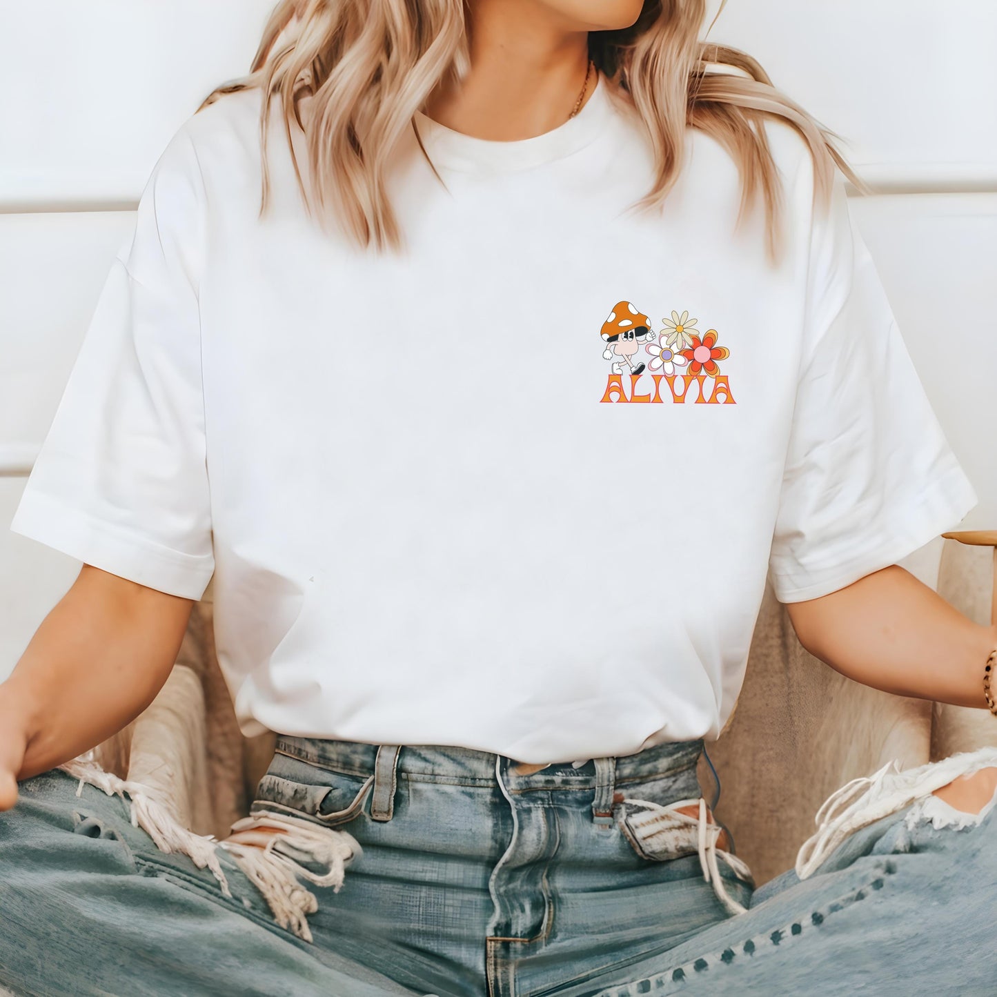 Retro Senior 2025 Shirt | Comfort ColorsĀ® Unisex Tee | Trendy Mushroom Graphic