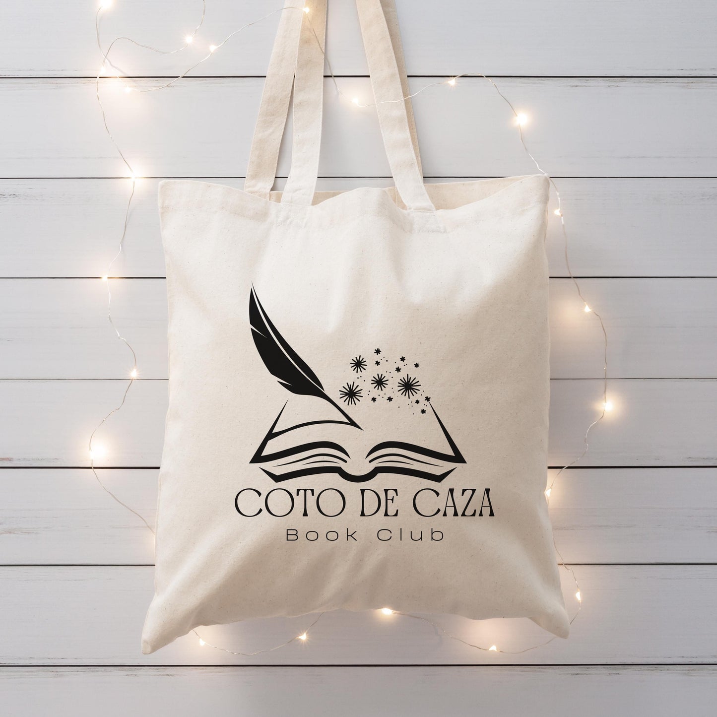 Personalized Book Club Tote | Custom Reading Bag | Book Lover Gift | Library Tote β Two Colors