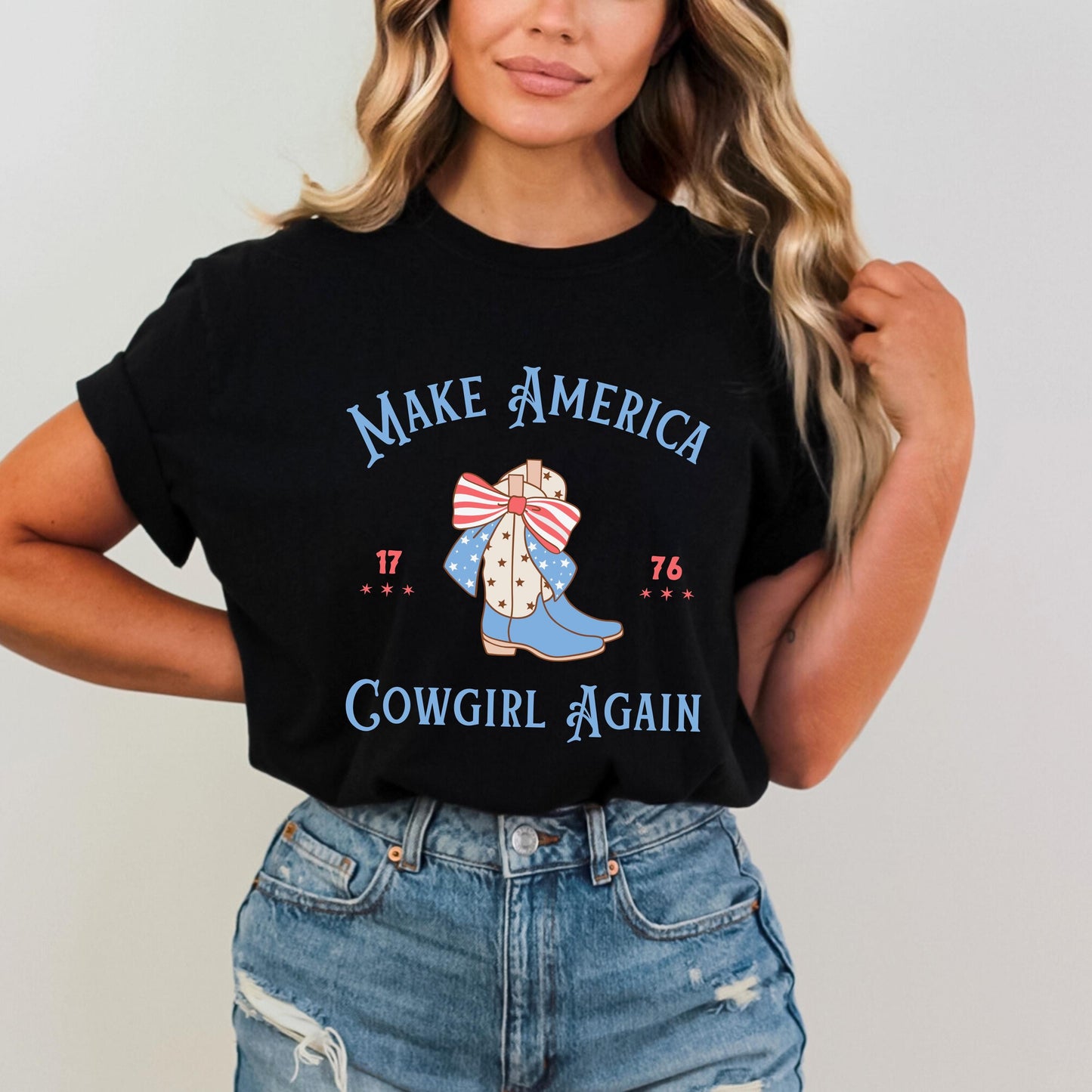 Country Western Shirt, Make America Cowgirl Again, Rodeo, Country Music Concert Outfit for Her - Comfort Colors