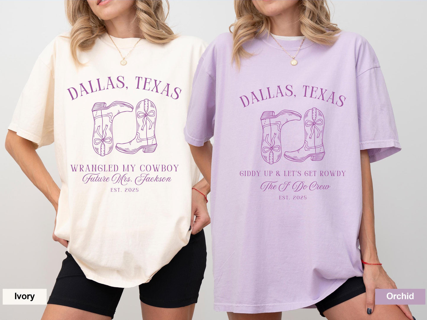 Custom Bachelorette Shirts Boots and Bows Bach Party Tee Bride and Crew Matching Shirts Country Western Bachelorette Personalized Shirt