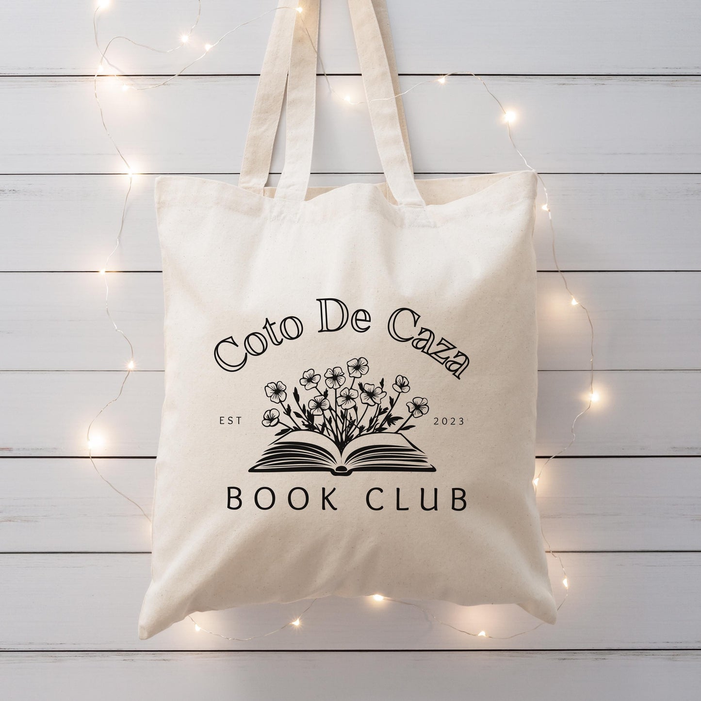 Custom Book Club Tote | Personalized Library Bag | Book Lover Gift | Reading Club Canvas Bag