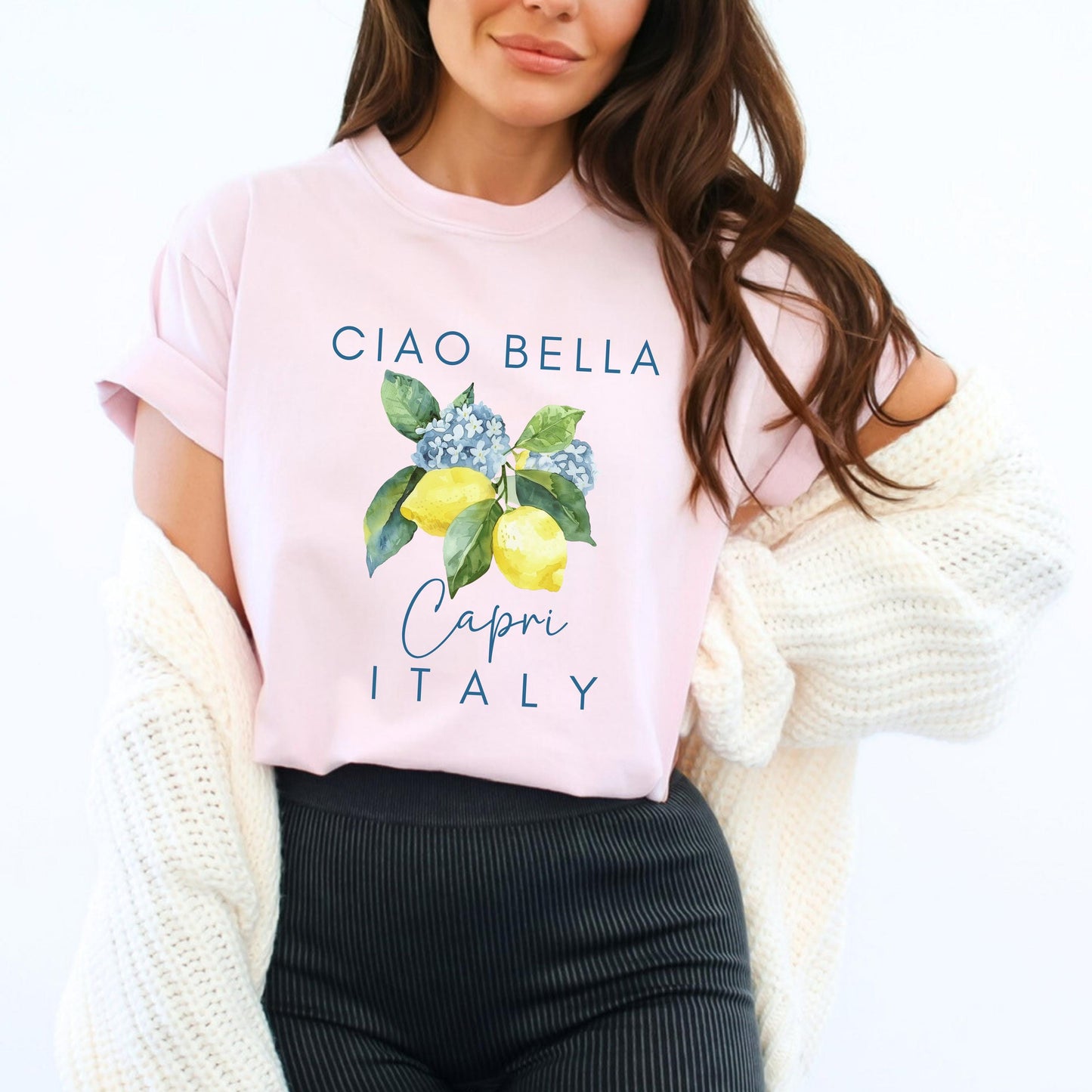 Capri Italy Shirt, Amalfi Coast Shirt Lemon Shirt - Europe Gift Shirt for Her - Comfort Colors