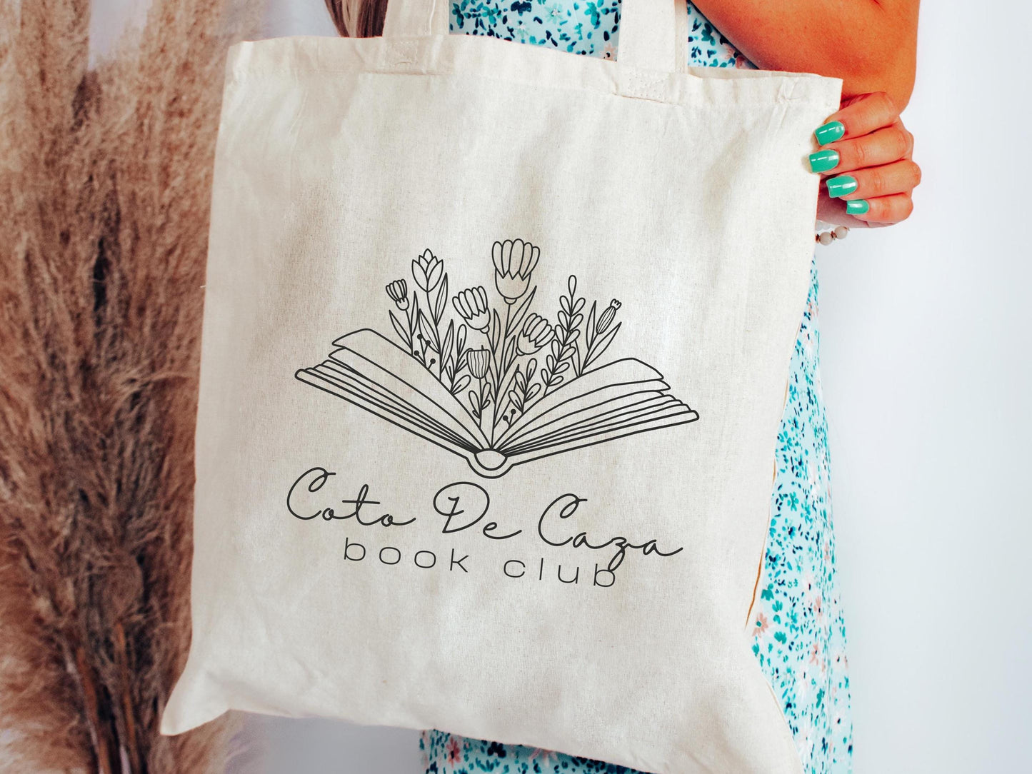 Personalized Book Club Tote | Custom Library Bag | Book Lover Gift | Reading Club Canvas Bag