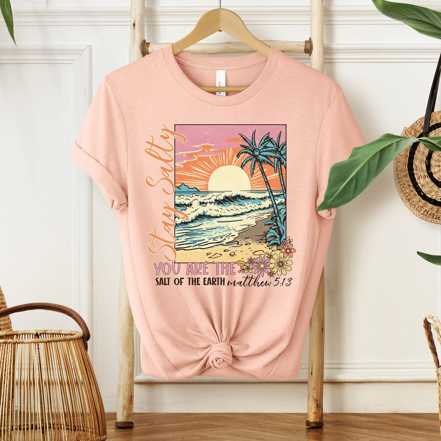 Stay Salty Christian Shirt, Bible Verse T-Shirt, Faith-Based Gift, Jesus Tee, Salt and Light Shirt, Scripture Quote Religious Tee