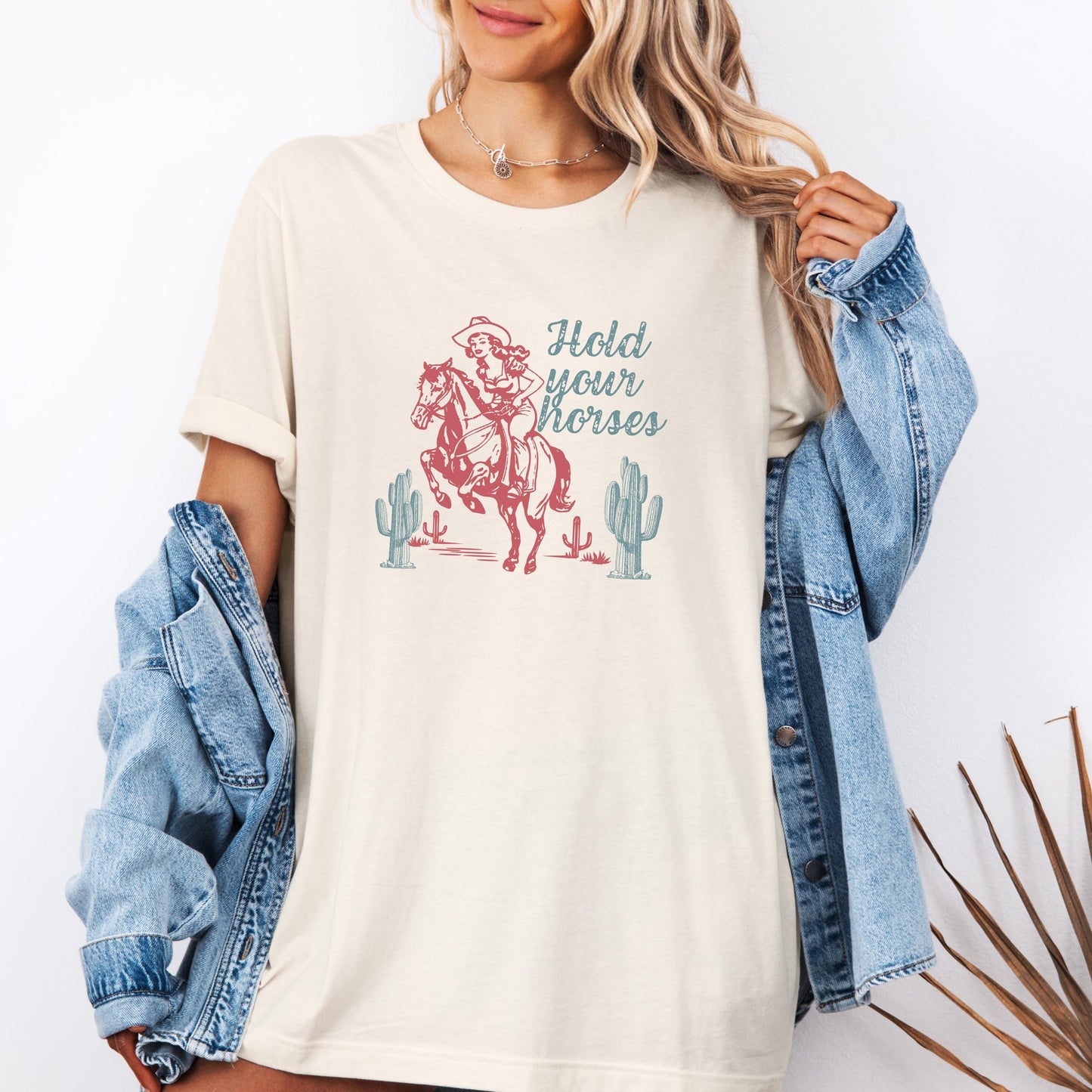 Hold Your Horses Shirt | Western Rodeo Tee | Country Music Graphic | Cowgirl Unisex Gift