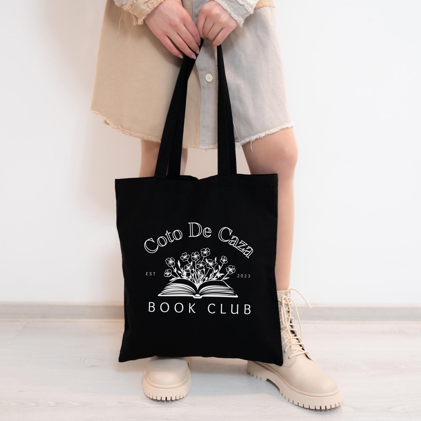Custom Book Club Tote | Personalized Library Bag | Book Lover Gift | Reading Club Canvas Bag