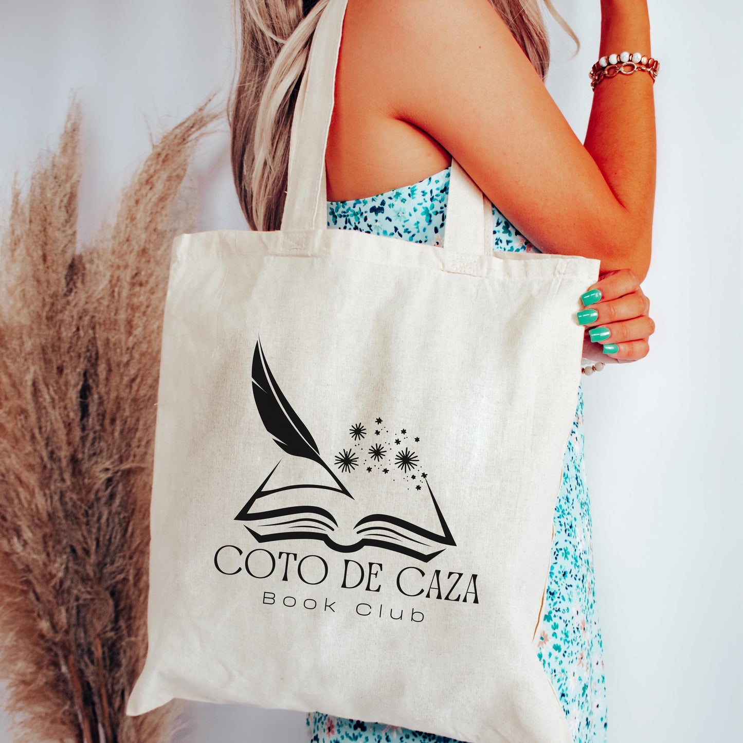 Personalized Book Club Tote | Custom Reading Bag | Book Lover Gift | Library Tote β Two Colors
