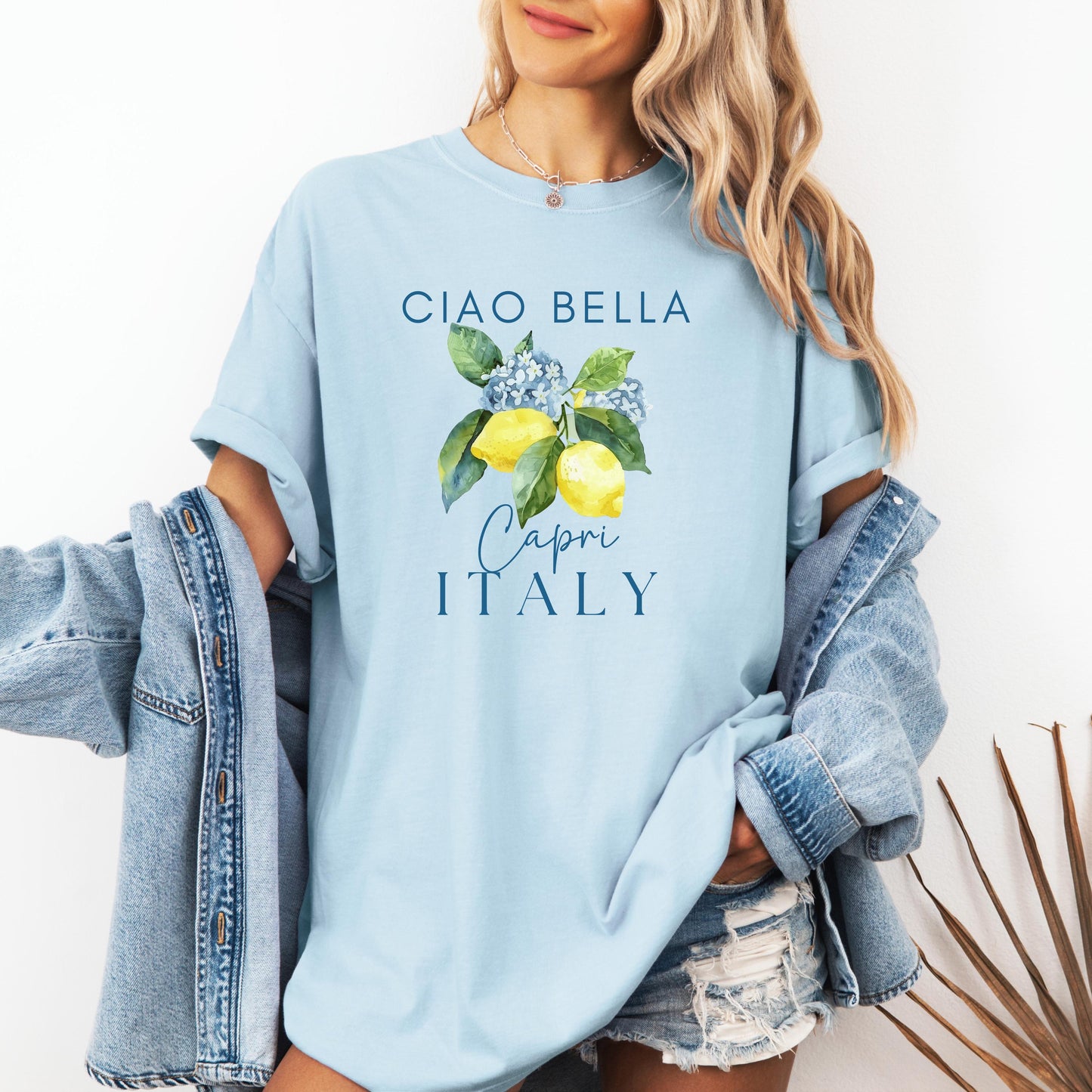 Capri Italy Shirt, Amalfi Coast Shirt Lemon Shirt - Europe Gift Shirt for Her - Comfort Colors