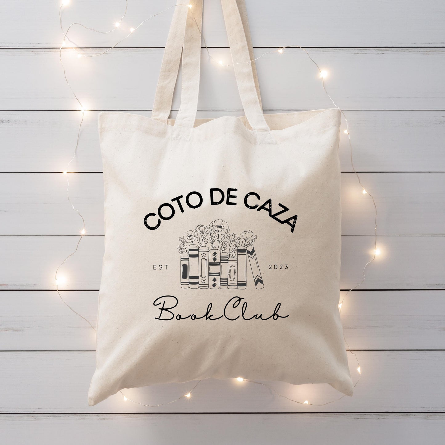 Personalized Book Lover Tote | Custom Library Bag | Book Club Gift | Canvas Reading Tote