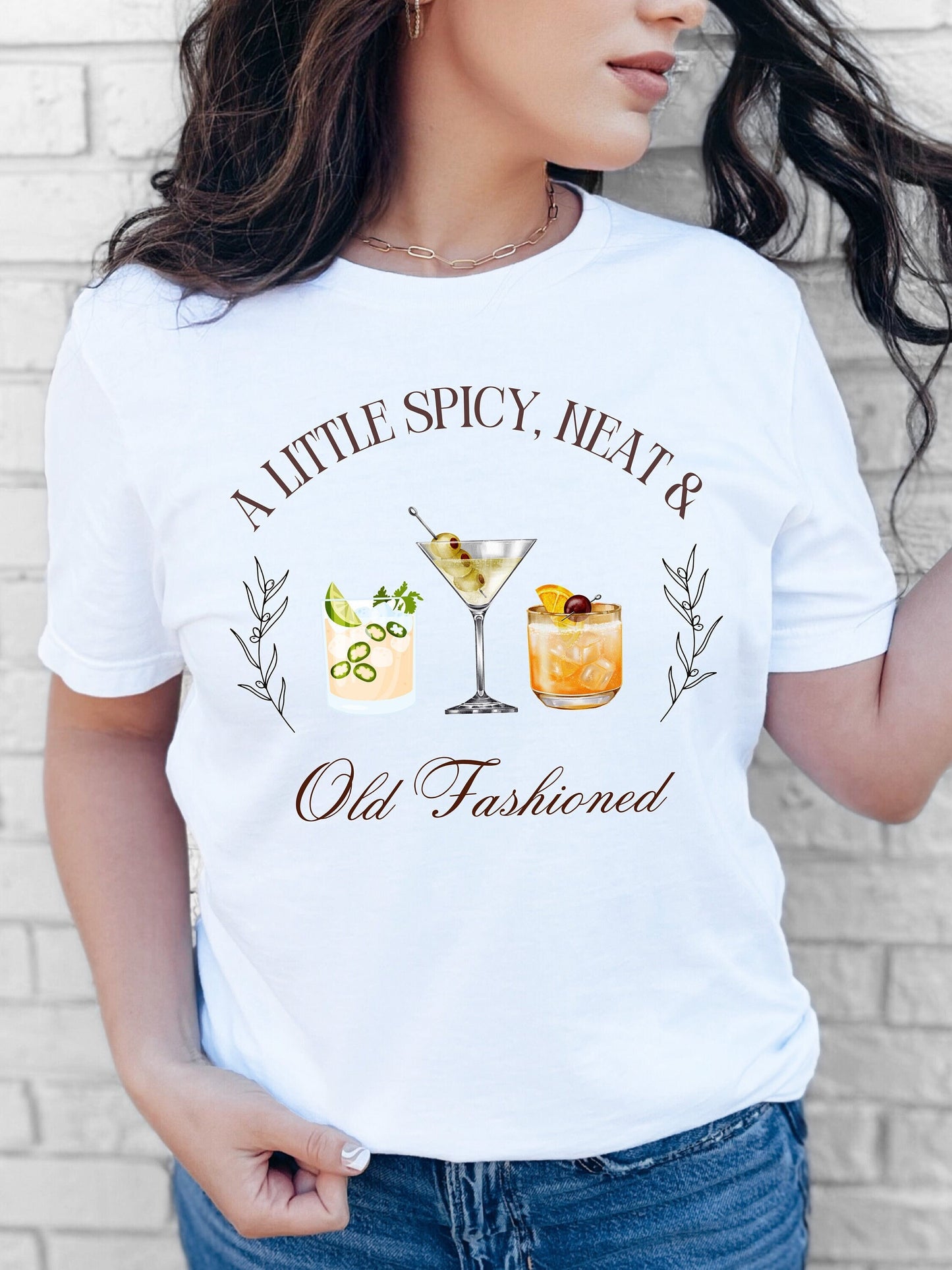 Funny Cocktail Shirt, Whiskey Old Fashioned Tee, Spicy Margarita Shirt, Womenâs Drinking Shirt, Bella Canvas Unisex Tee, Bar Shirt