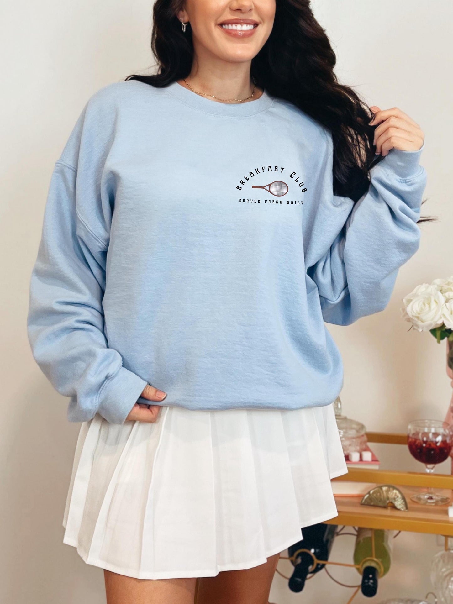 Tennis and Pancakes Sweatshirt, Retro Tennis Crewneck, Sporty Brunch Lover Gift, Vintage Breakfast Club Shirt, Tennis Girl Pullover