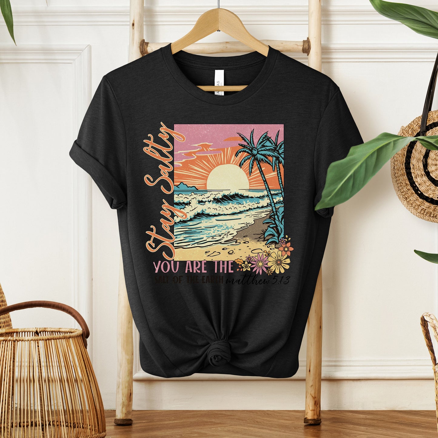 Stay Salty Christian Shirt, Bible Verse T-Shirt, Faith-Based Gift, Jesus Tee, Salt and Light Shirt, Scripture Quote Religious Tee