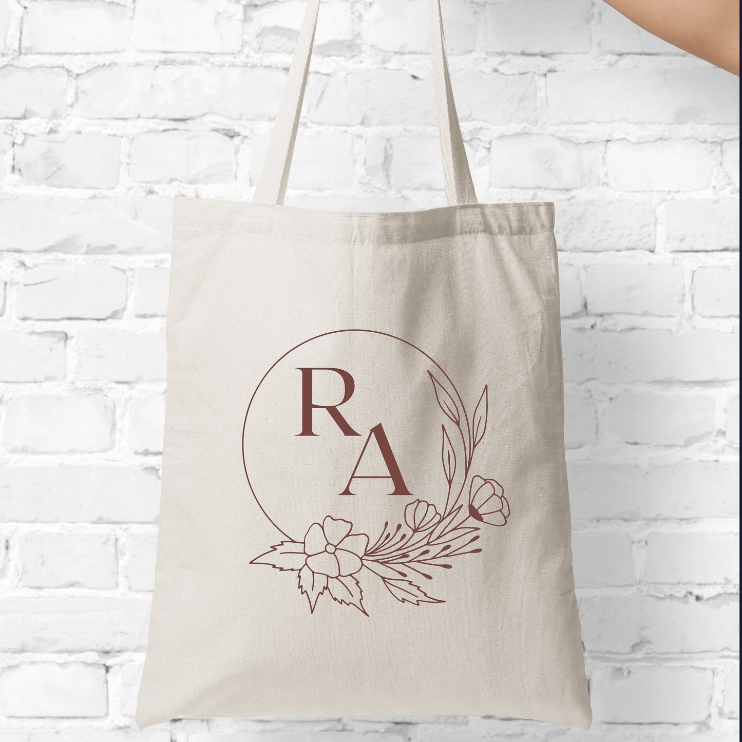 Personalized Tote Bag Gift Bridal Party, Gift for Her Bag, Vacation Party Favor Bag, Trendy Floral Graphic Canvas Bag, Bridesmaids Proposal