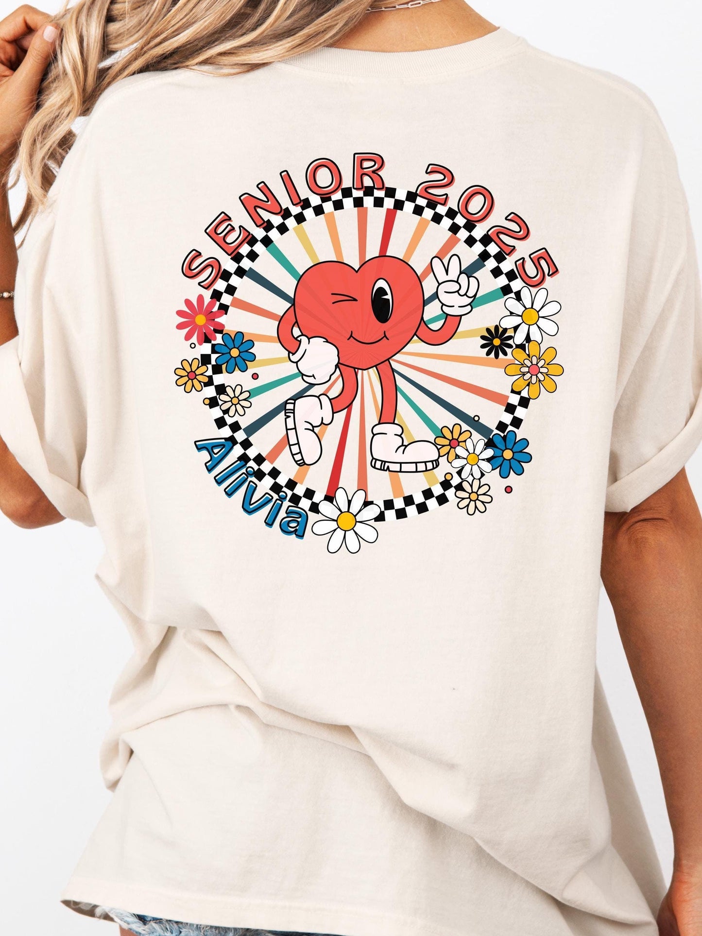 Class of 2025 2026 Shirt, Custom Senior Shirt, Oversized Graduation Tee, Personalized Senior Gift, Back to School Shirt, Senior Year Outfit