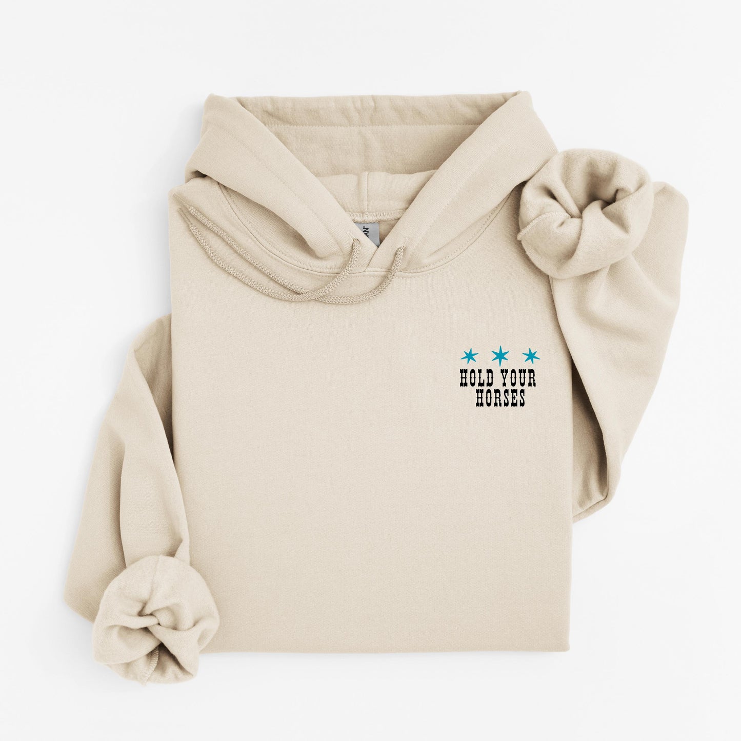 Hold Your Horses Rodeo Hoodie - Western Cowgirl Sweatshirt - Unisex Hoodie - Horse Graphic Hoodie - Ranch Life Pullover - Rodeo Sweatshirt