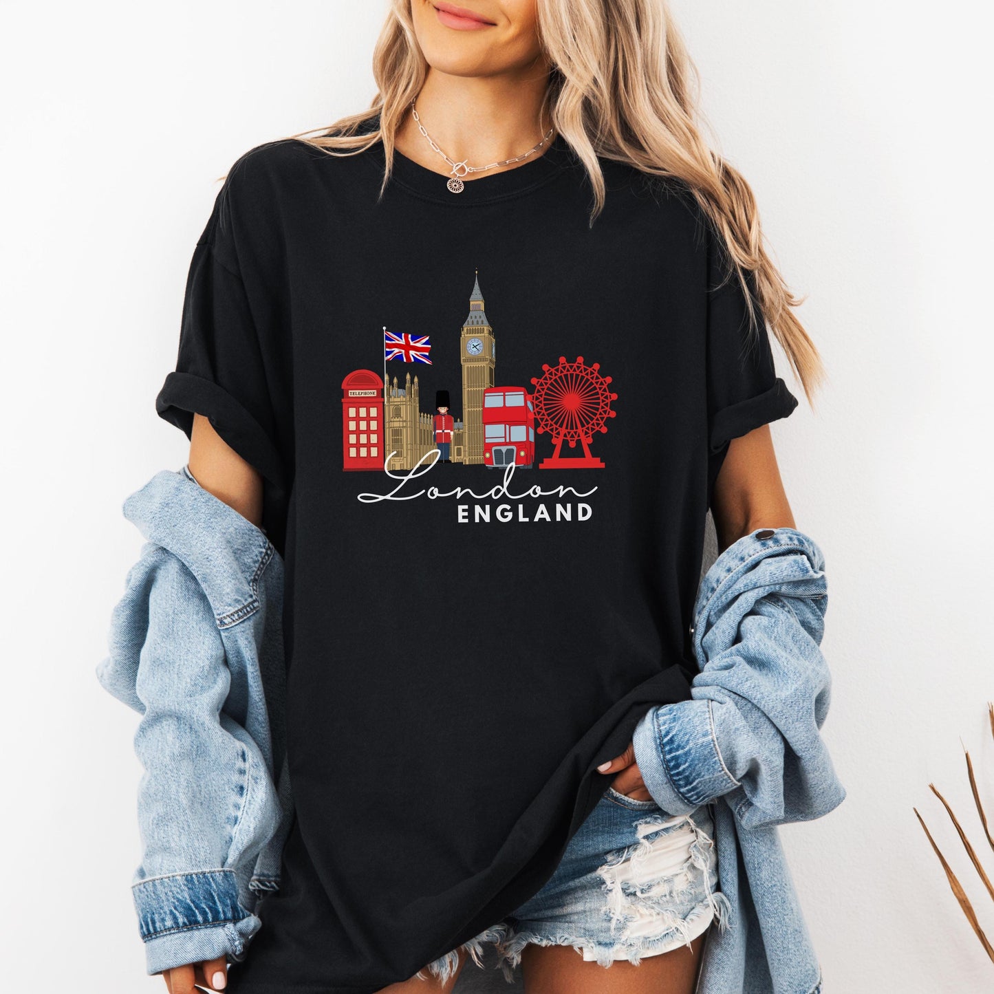 London England Tee, British Shirt, Europe Souvenir Tee, Vacation Gift Shirt, England City Travel Shirt - Comfort Colors