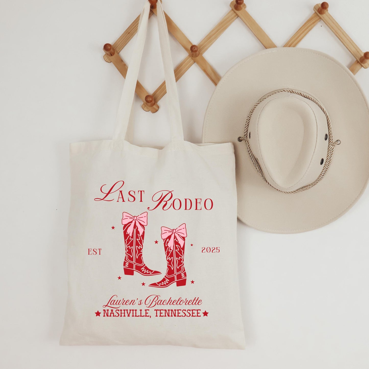 Last Rodeo Bachelorette Tote Bag, Nashville Cowgirl Theme, Bride’s Last Ride Party Favor, Western Bachelorette Gift Bag