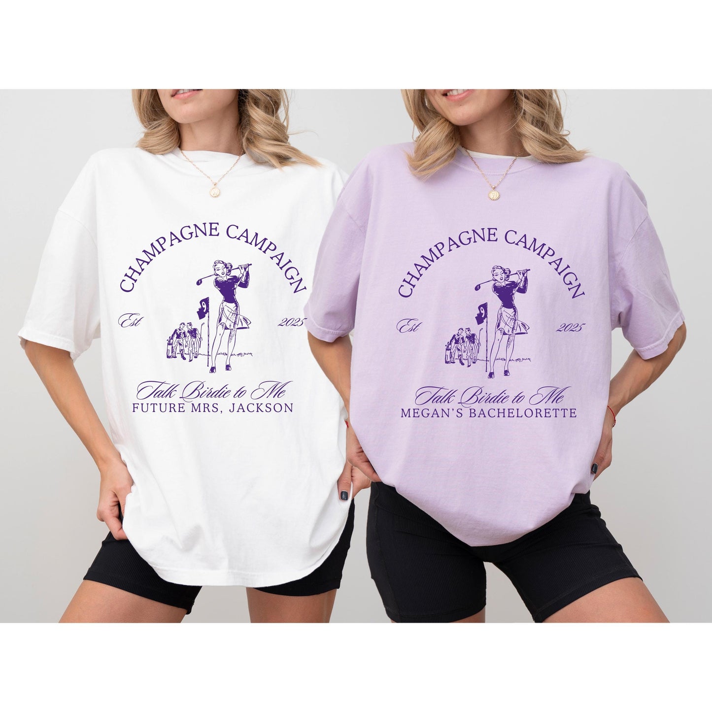Talk Birdie to Me Shirt, Golf Bachelorette Party Tee, Custom Bride to Be Shirt, Girls Golf Weekend, Country Club Aesthetic Crewneck
