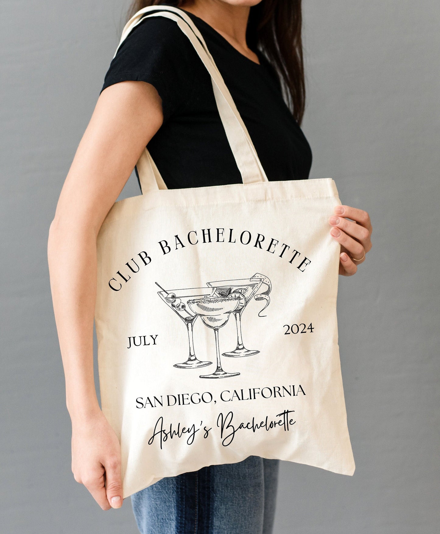 Custom Bachelorette or Birthday Tote | Personalized Travel Gift Bag for Bridesmaids & Friends
