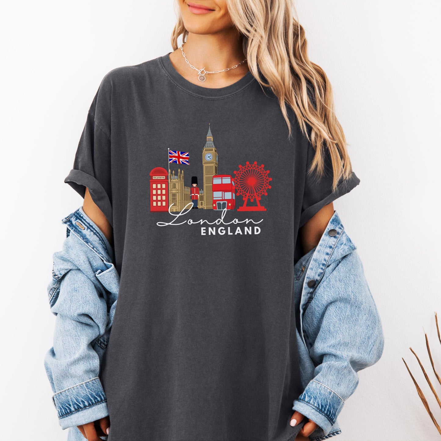 London England Tee, British Shirt, Europe Souvenir Tee, Vacation Gift Shirt, England City Travel Shirt - Comfort Colors