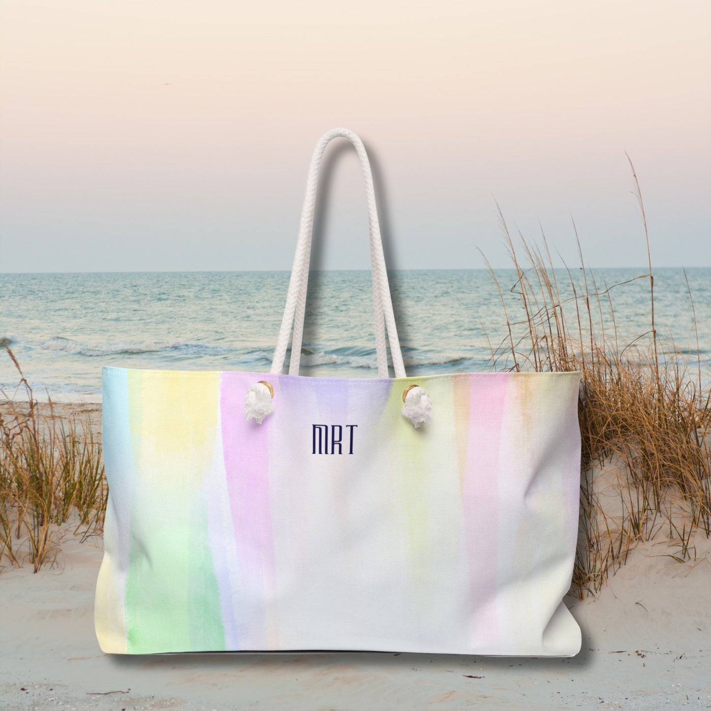 Personalized Beach Bag Tote Gift for Her, Monogrammed Gift Bag, Girl's Trip Bag, Party Favor Tote, Vacation or Weekend Getaway Tote