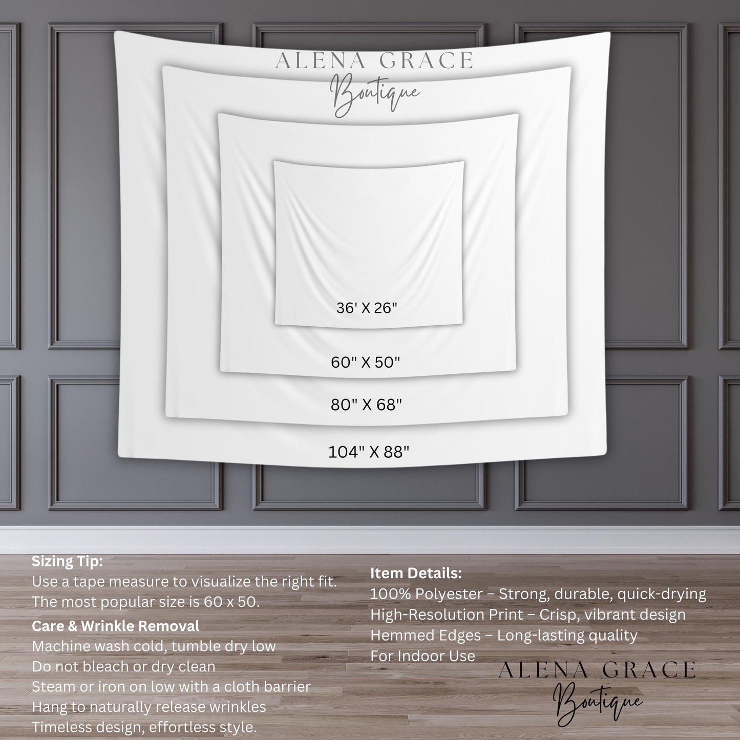 Custom Bridal Shower Banner - Elegant Wedding Tapestry - Personalized Bridal Shower Sign - Welcome Sign with Name, Date & Location