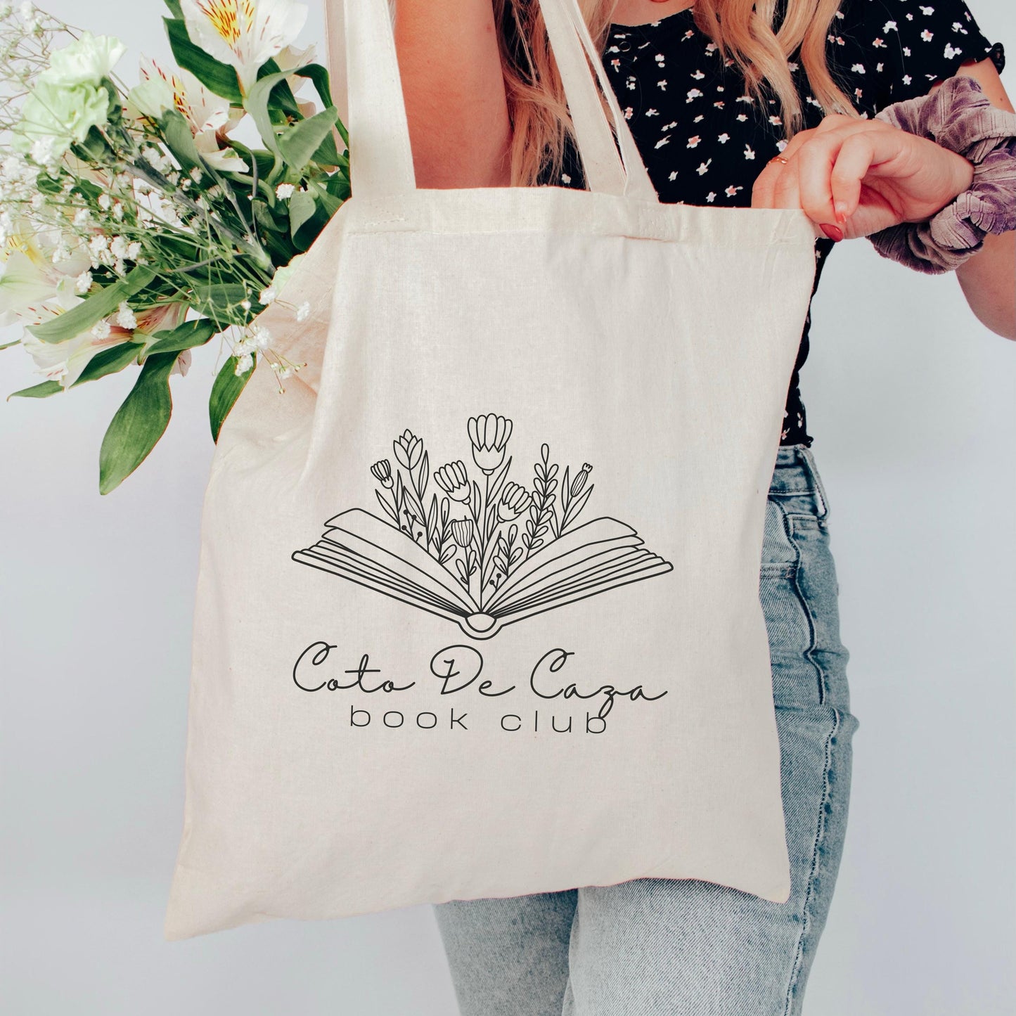 Personalized Book Club Tote | Custom Library Bag | Book Lover Gift | Reading Club Canvas Bag