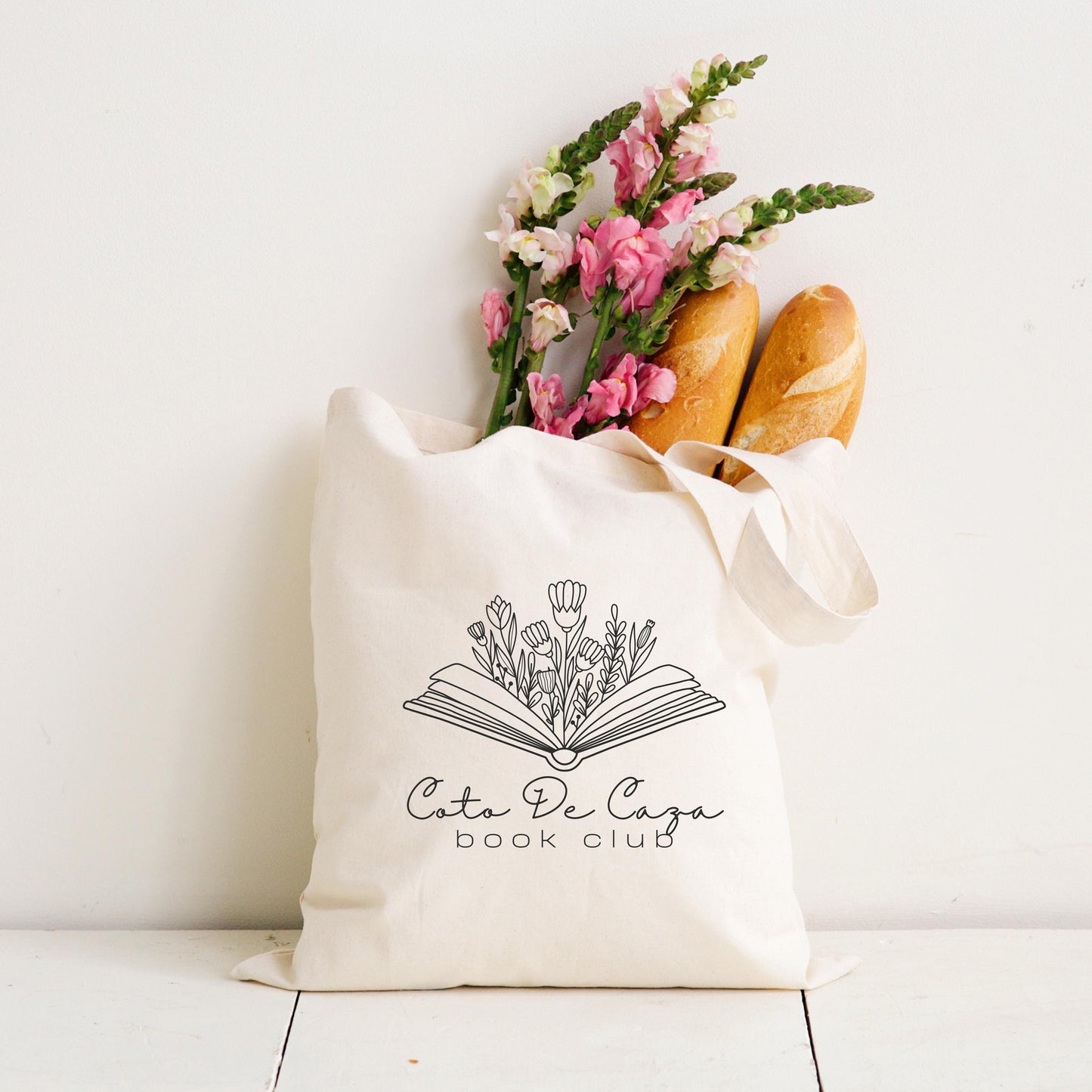 Personalized Book Club Tote | Custom Library Bag | Book Lover Gift | Reading Club Canvas Bag