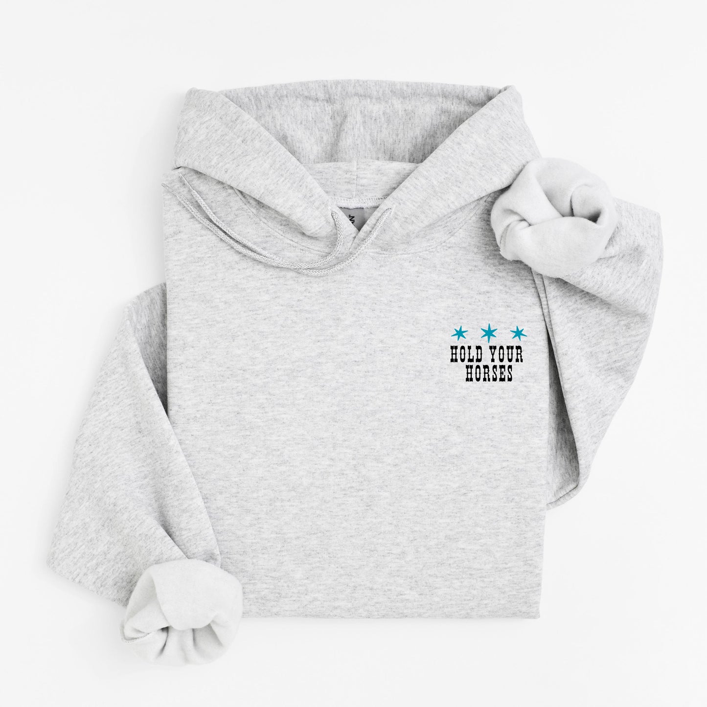 Hold Your Horses Rodeo Hoodie - Western Cowgirl Sweatshirt - Unisex Hoodie - Horse Graphic Hoodie - Ranch Life Pullover - Rodeo Sweatshirt