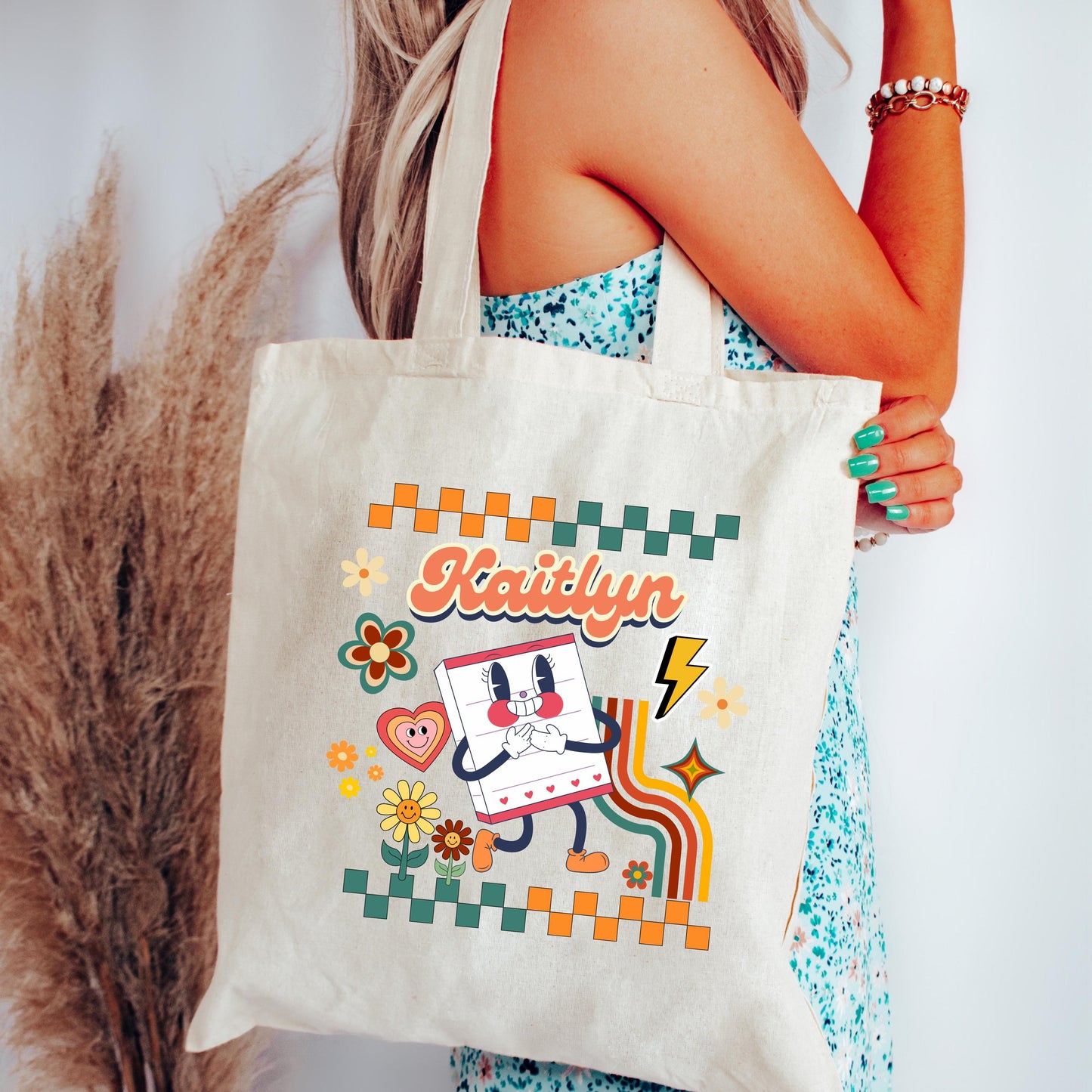 Custom Back-to-School Tote | Personalized Student, Teacher & Senior Bag | Library Sports Tote