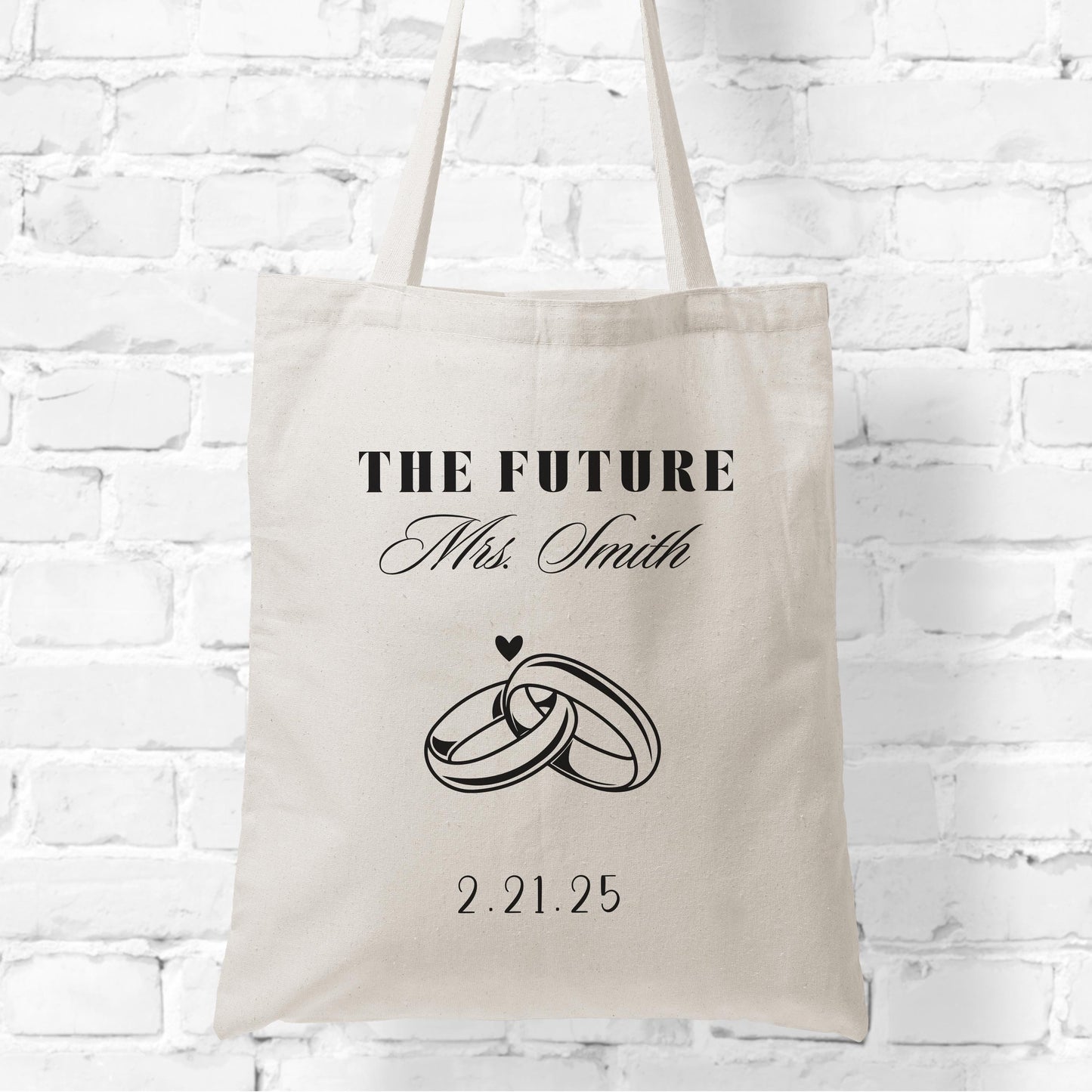 Personalized Bride Tote | Custom Future Mrs. Bag | Bridal Shower Gift | Bride-to-Be Wedding Tote