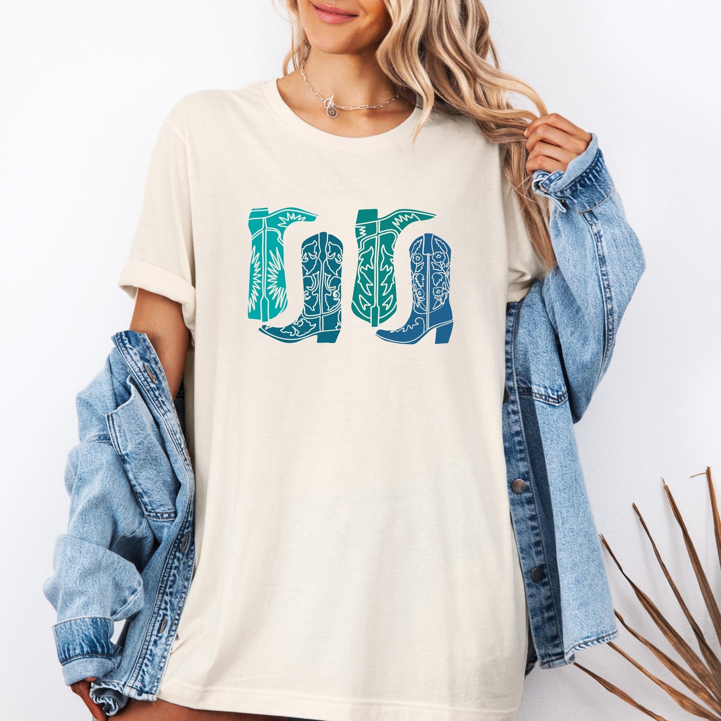 Cowboy Boots Western Shirt, Country Concert Tee, Rodeo Graphic Tee, Vintage Western T-Shirt, Bella Canvas Cowgirl Outfit