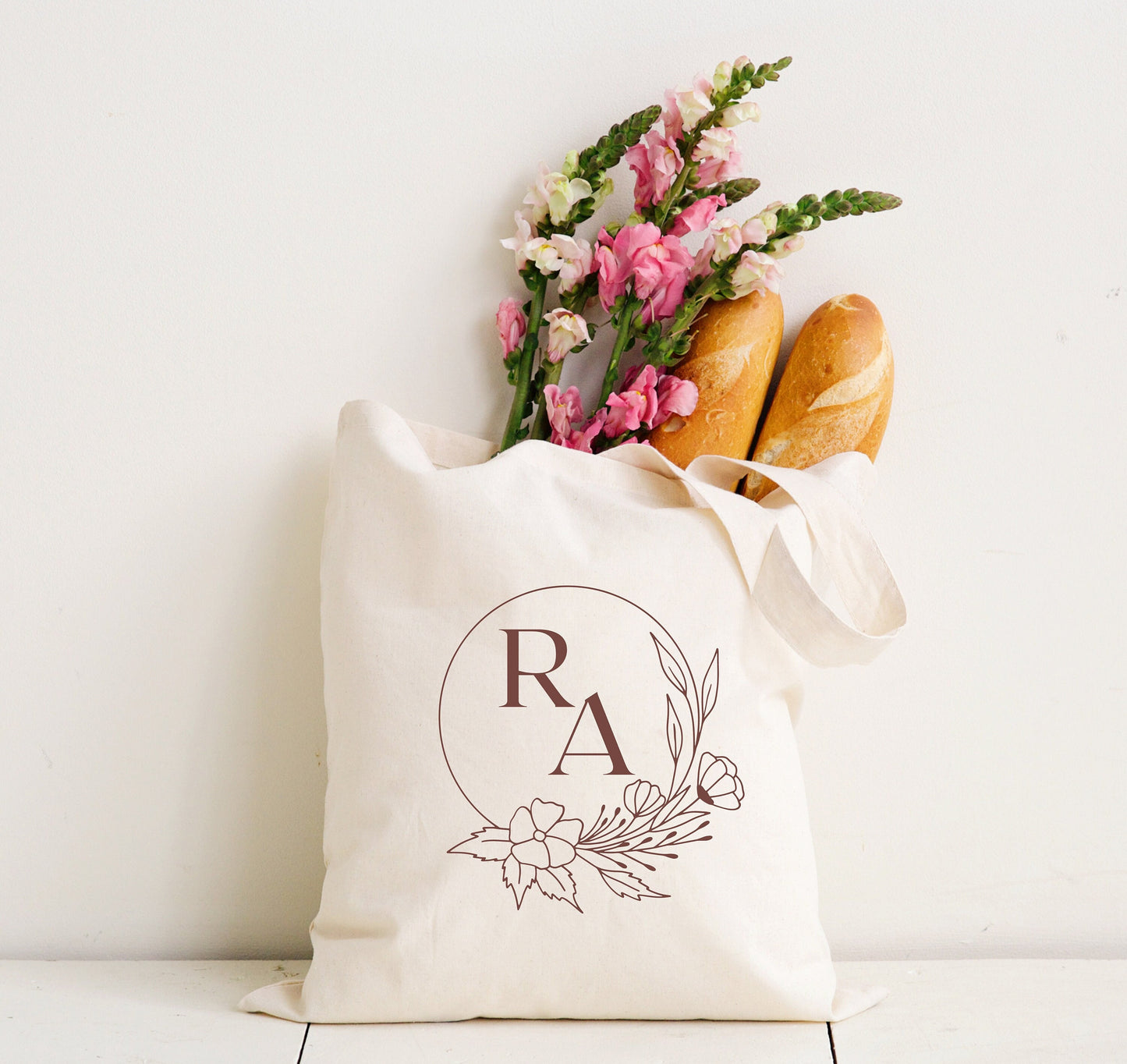 Personalized Tote Bag Gift Bridal Party, Gift for Her Bag, Vacation Party Favor Bag, Trendy Floral Graphic Canvas Bag, Bridesmaids Proposal