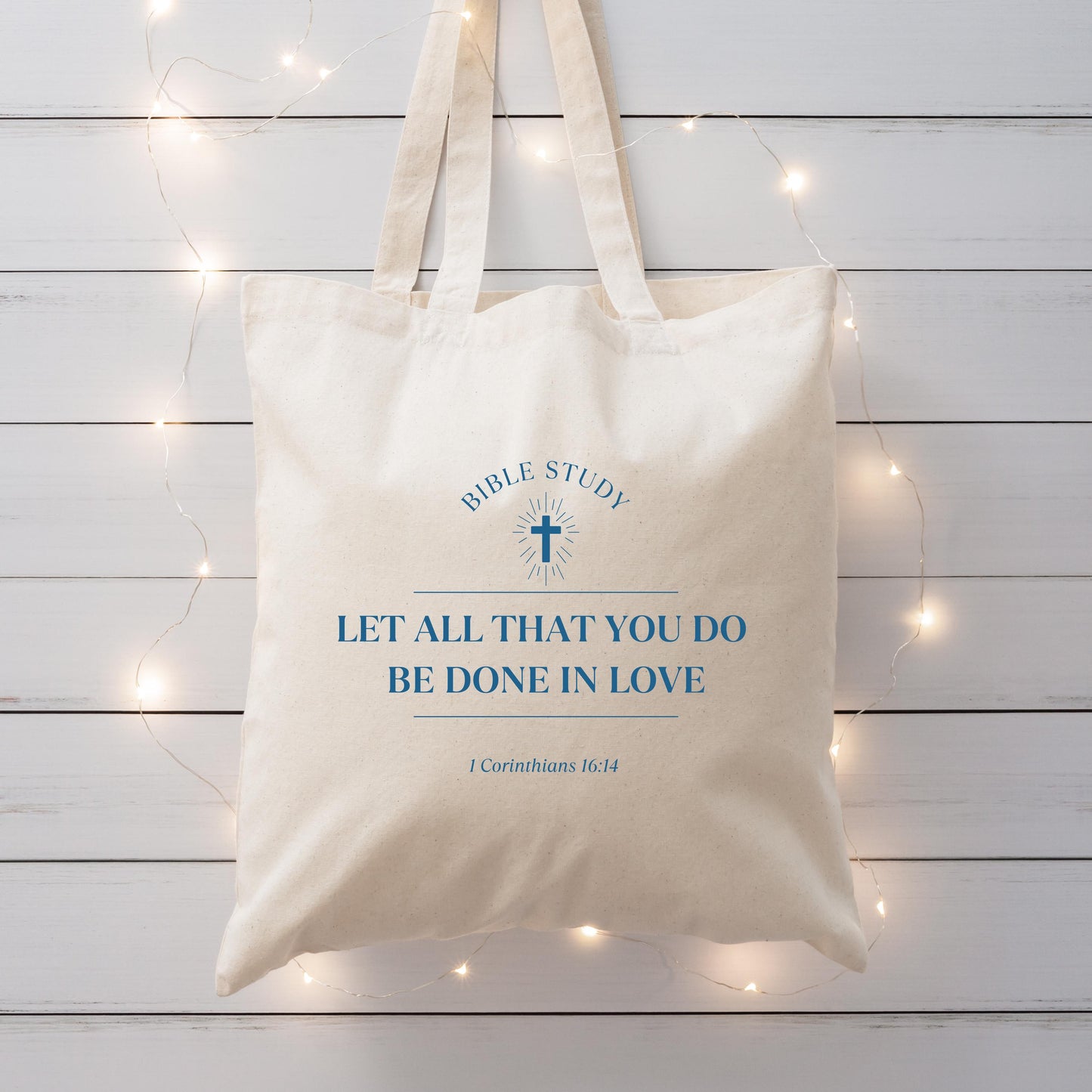 Bible Verse Tote Bag, Christian Scripture Gift, Faith-Based Canvas Bag, Religious Tote, Jesus Lover Gift, Bible Study Bag
