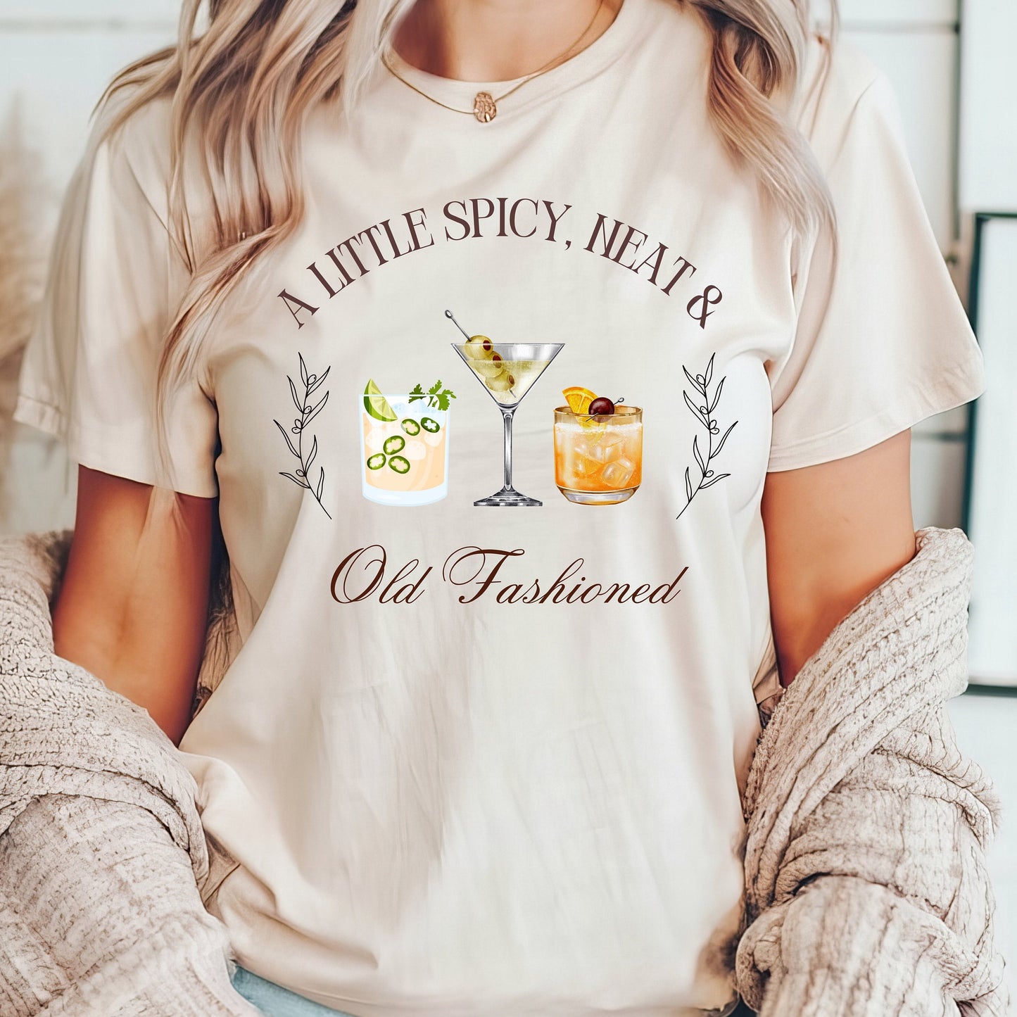 Funny Cocktail Shirt, Whiskey Old Fashioned Tee, Spicy Margarita Shirt, Womenâs Drinking Shirt, Bella Canvas Unisex Tee, Bar Shirt