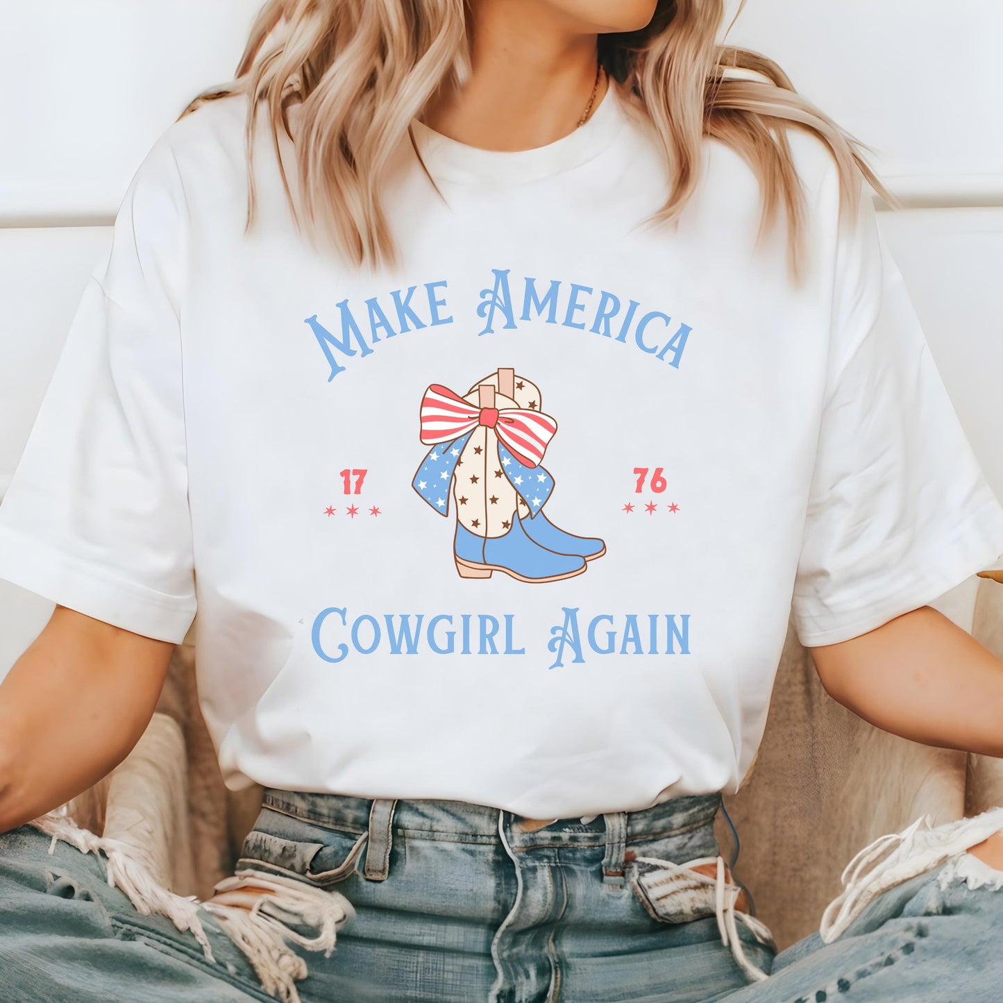 Country Western Shirt, Make America Cowgirl Again, Rodeo, Country Music Concert Outfit for Her - Comfort Colors