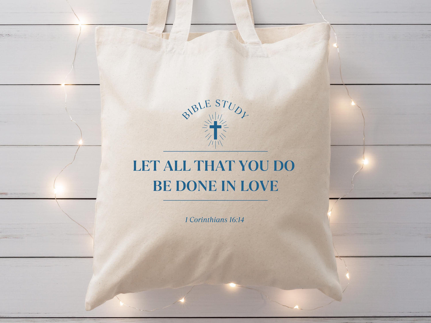 Bible Verse Tote Bag, Christian Scripture Gift, Faith-Based Canvas Bag, Religious Tote, Jesus Lover Gift, Bible Study Bag