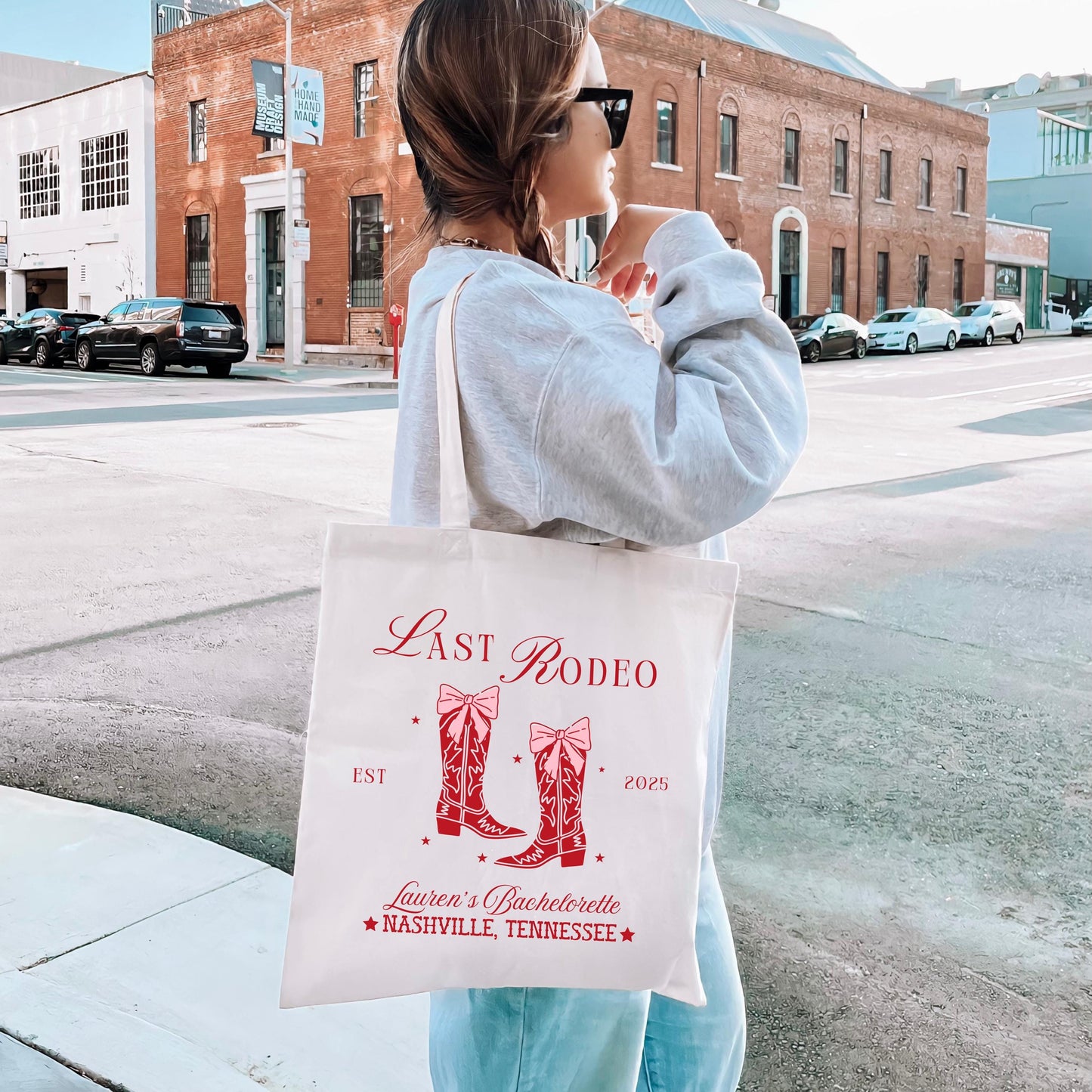 Last Rodeo Bachelorette Tote Bag, Nashville Cowgirl Theme, Bride’s Last Ride Party Favor, Western Bachelorette Gift Bag