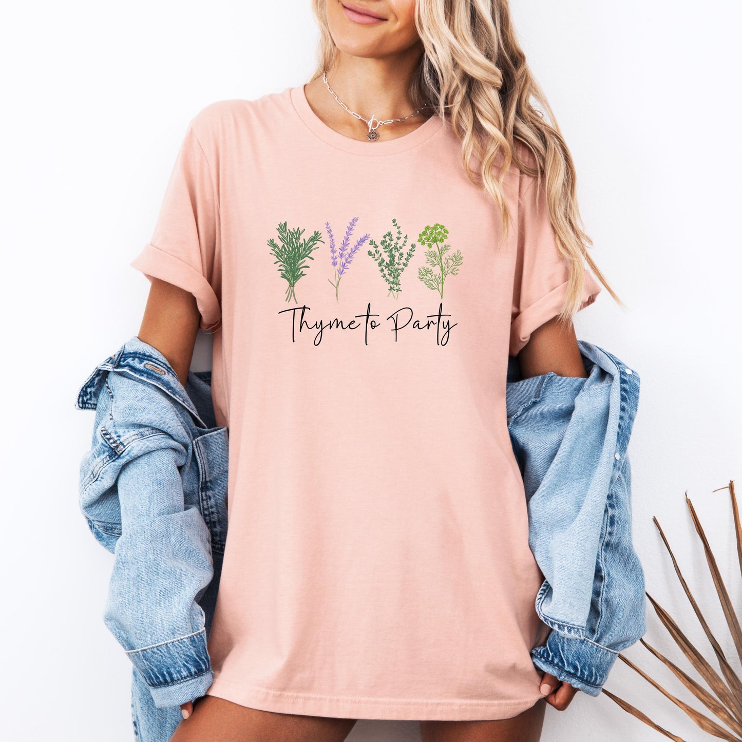 Thyme to Party Shirt - Funny Herb Lover Tee - Gardening Gift for Her - Plant Grower T-Shirt - Herb Grower Shirt
