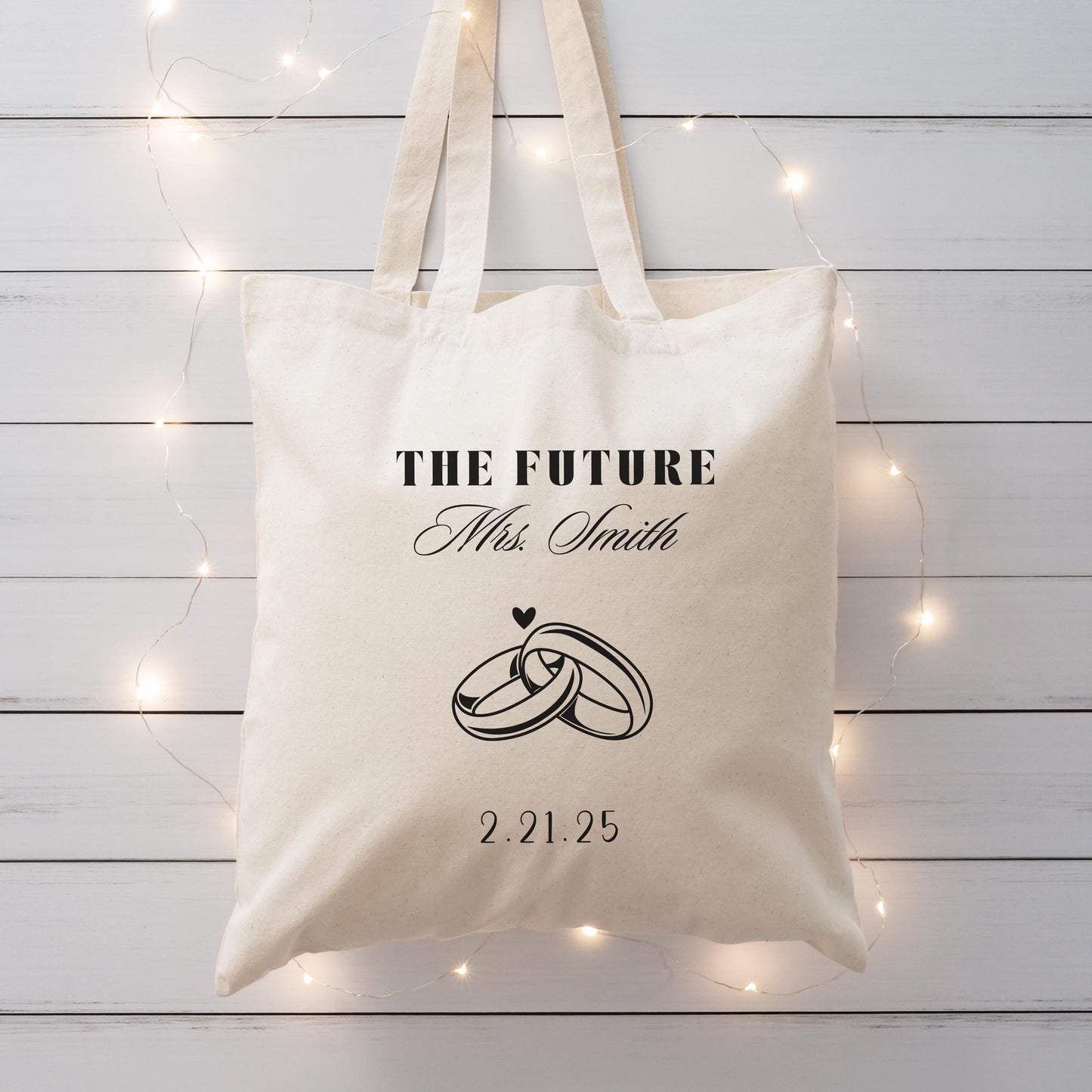 Personalized Bride Tote | Custom Future Mrs. Bag | Bridal Shower Gift | Bride-to-Be Wedding Tote