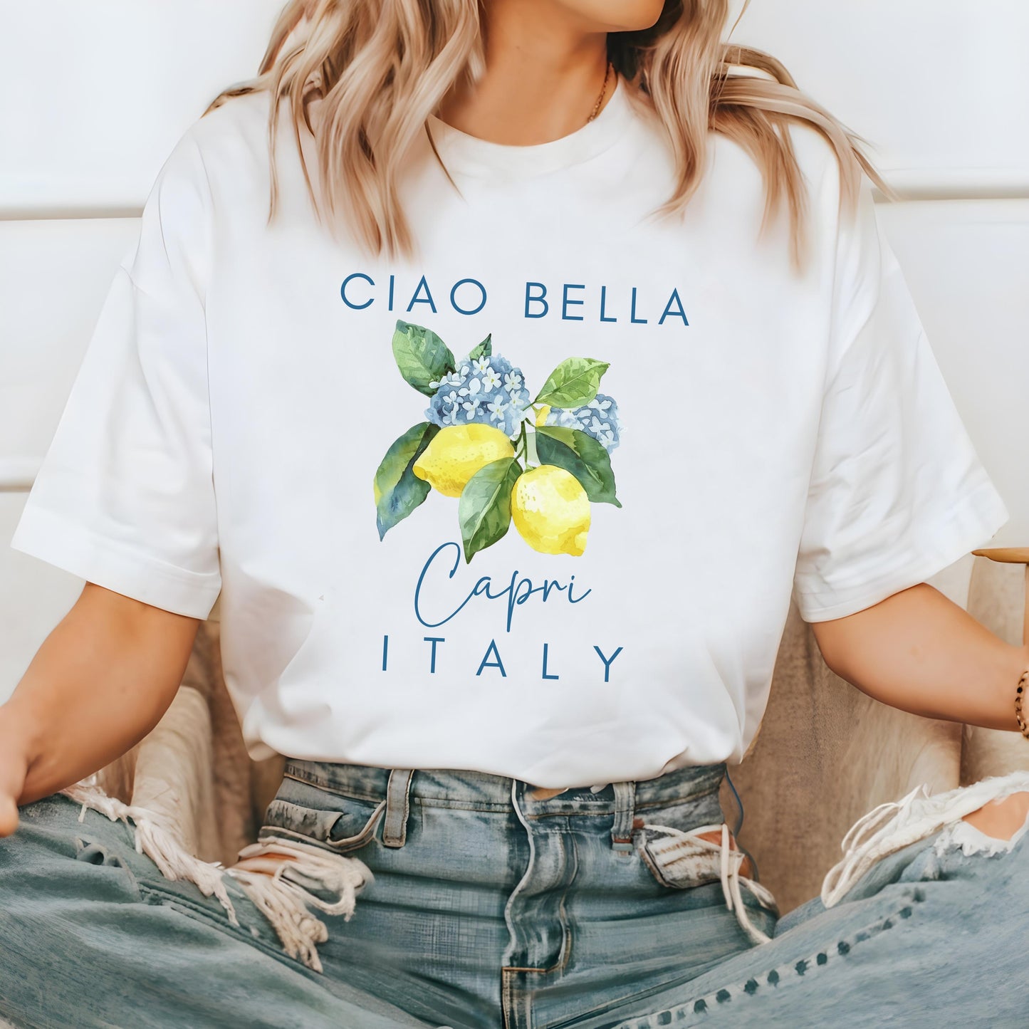 Capri Italy Shirt, Amalfi Coast Shirt Lemon Shirt - Europe Gift Shirt for Her - Comfort Colors