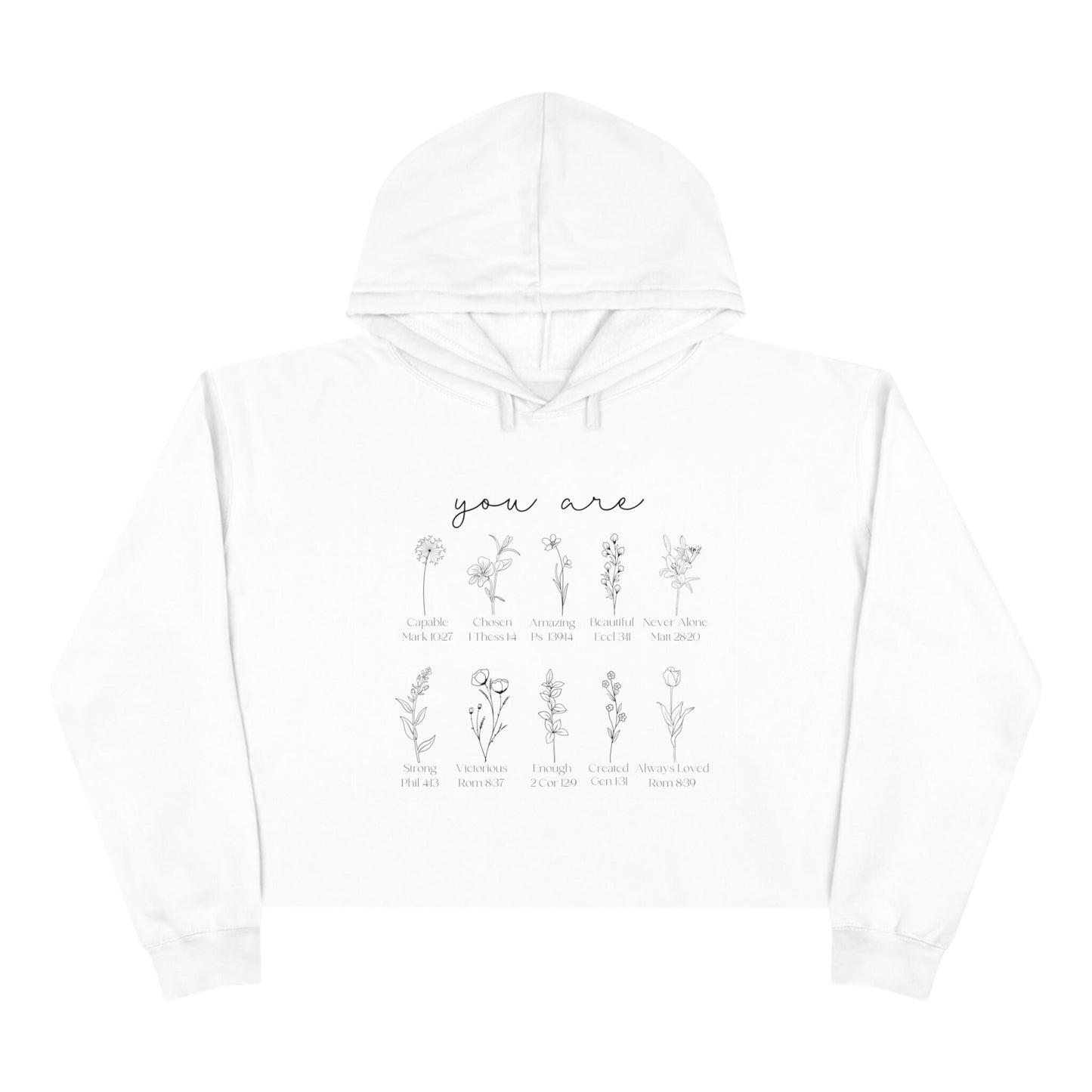 You Are Christian Hoodie, Christian Sweatshirt, Christian Gift, Religious Shirt, Bible Verse Hoodie, Christian Cropped Hoodie, Church Shirt