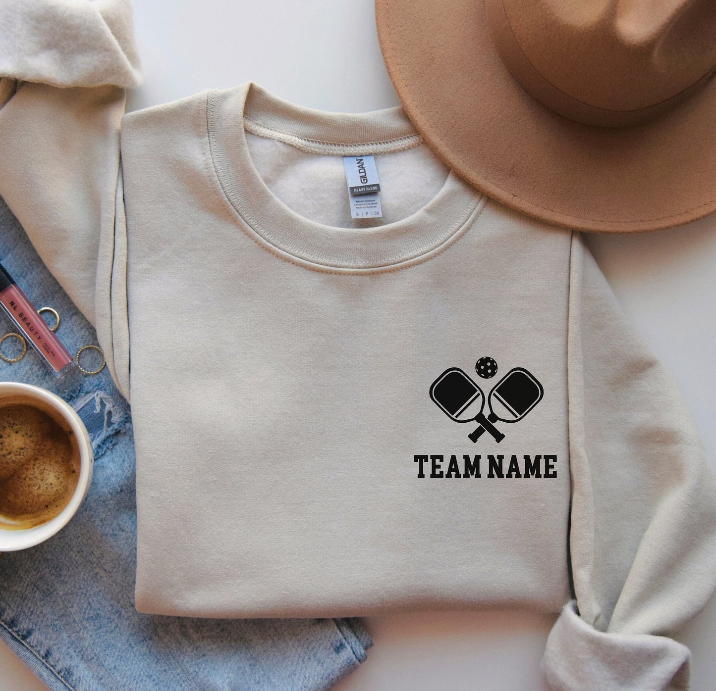 Custom Team Pickleball Sweatshirt, Pickleball Tournament Group Order, Team Pickleball Crewneck, Pickleball Club Shirts, Unisex Pickleball