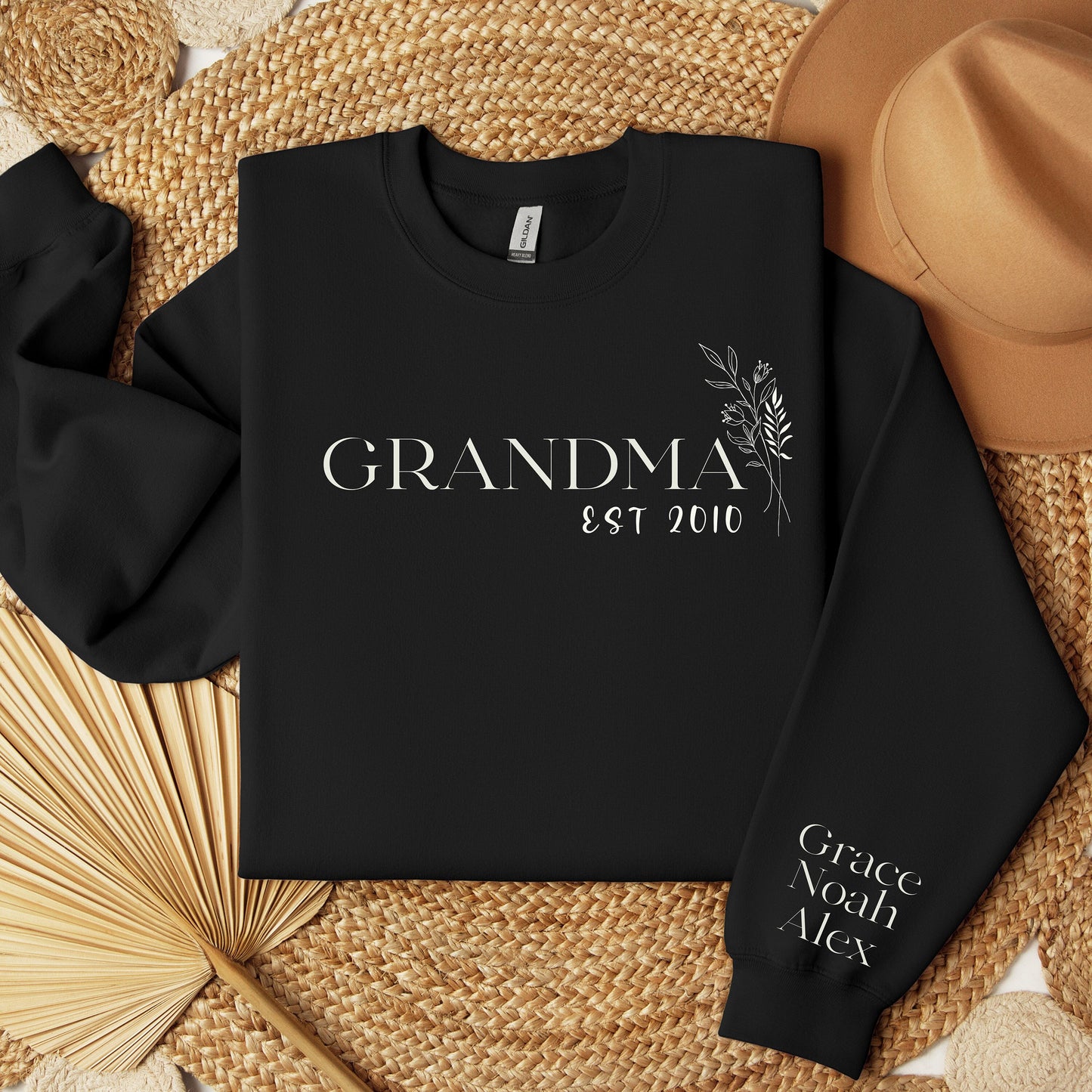 Custom Grandma Sweatshirt, Grandma Sweatshirt, Mom Sweater, Gift for Grandma, Mothers Day, Custom Gma Crewneck