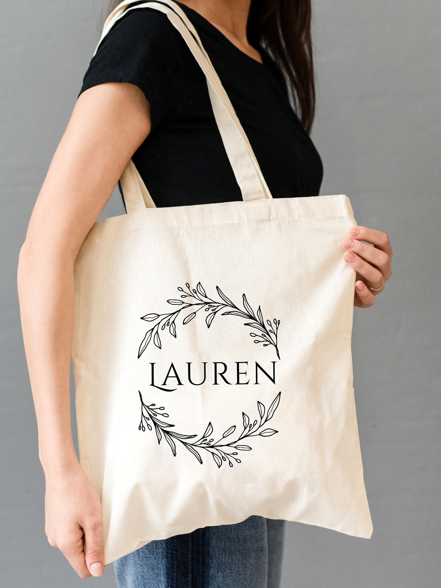 Personalized Name Tote - Bridesmaid Gift - Bridesmaid Name Bag - Personalized Bridesmaid Favors - Bachelorette Totes - Name Bag